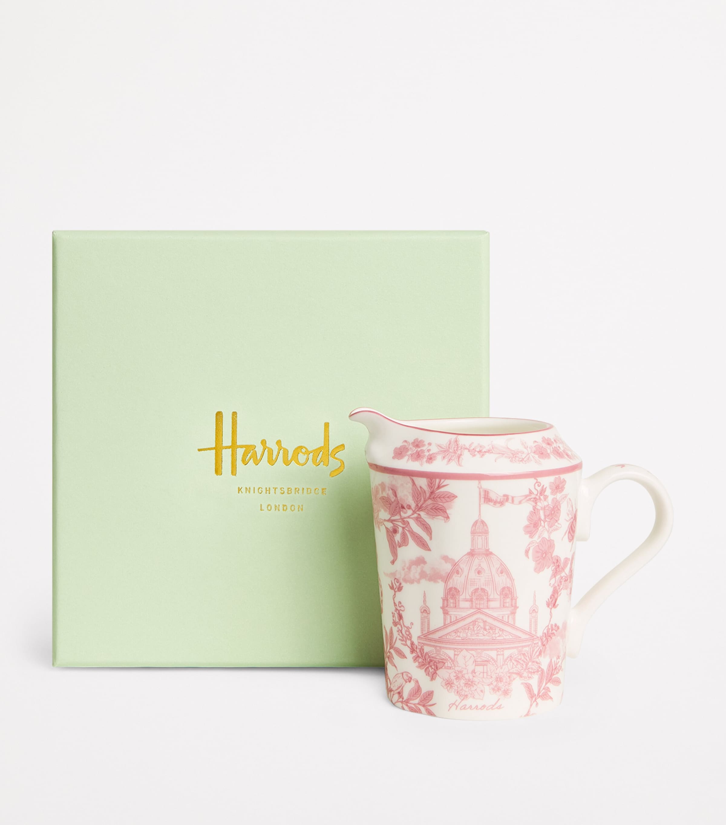 Bone China Toile Creamer PINK Image 2