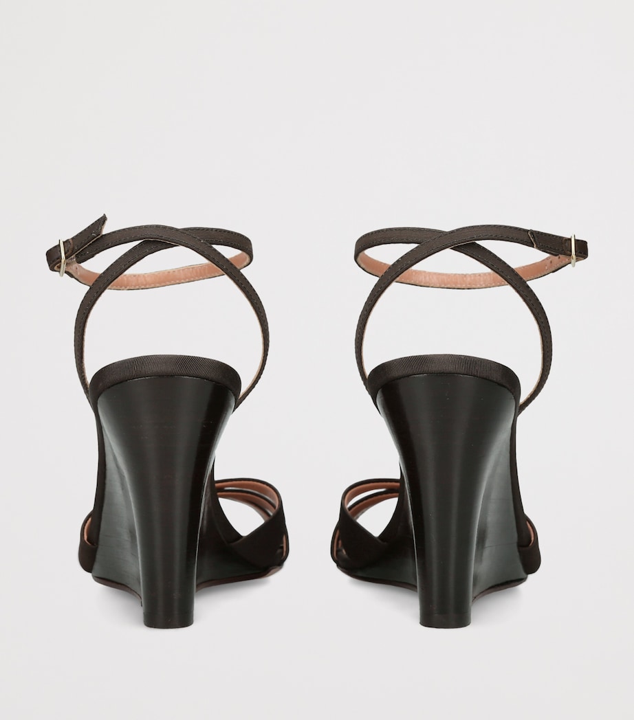Aquazzura Tati Slingback Sandals 85 Dark Brown Image 2