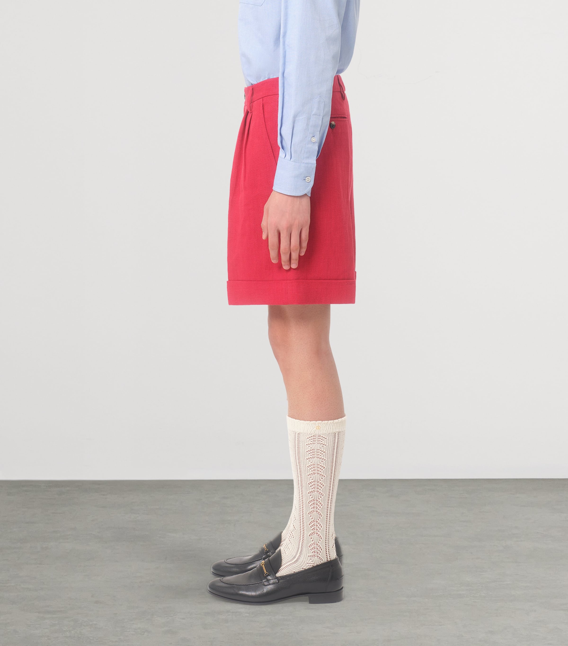 Linen Bermuda Shorts C61 Image 3