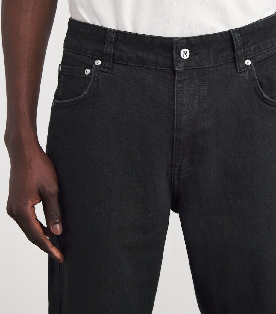 Relaxed Straight Jeans BLACK Image 6