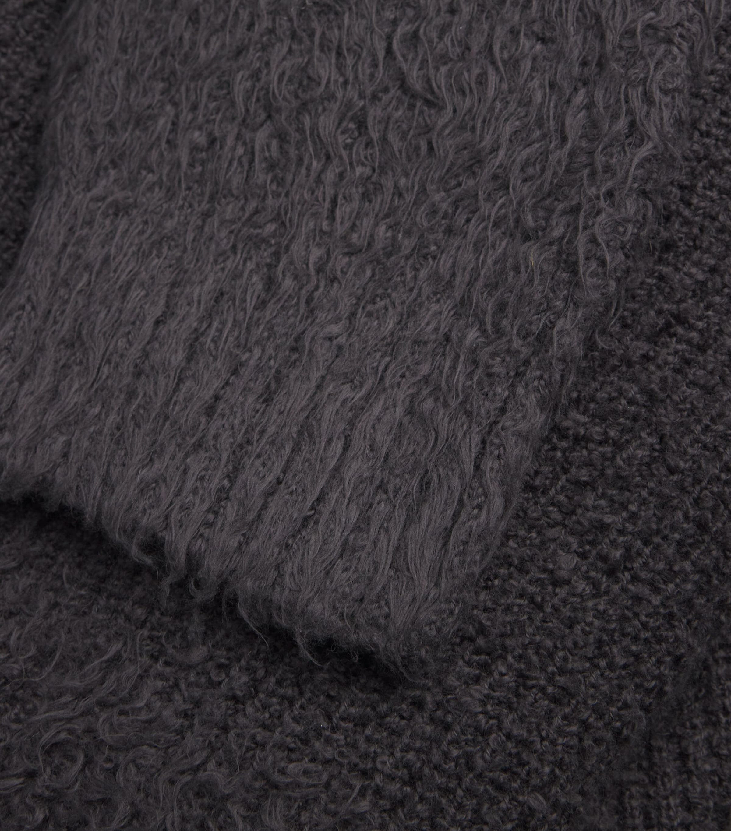 Wool Distressed Graduation Sweater CHARCOAL Image 5