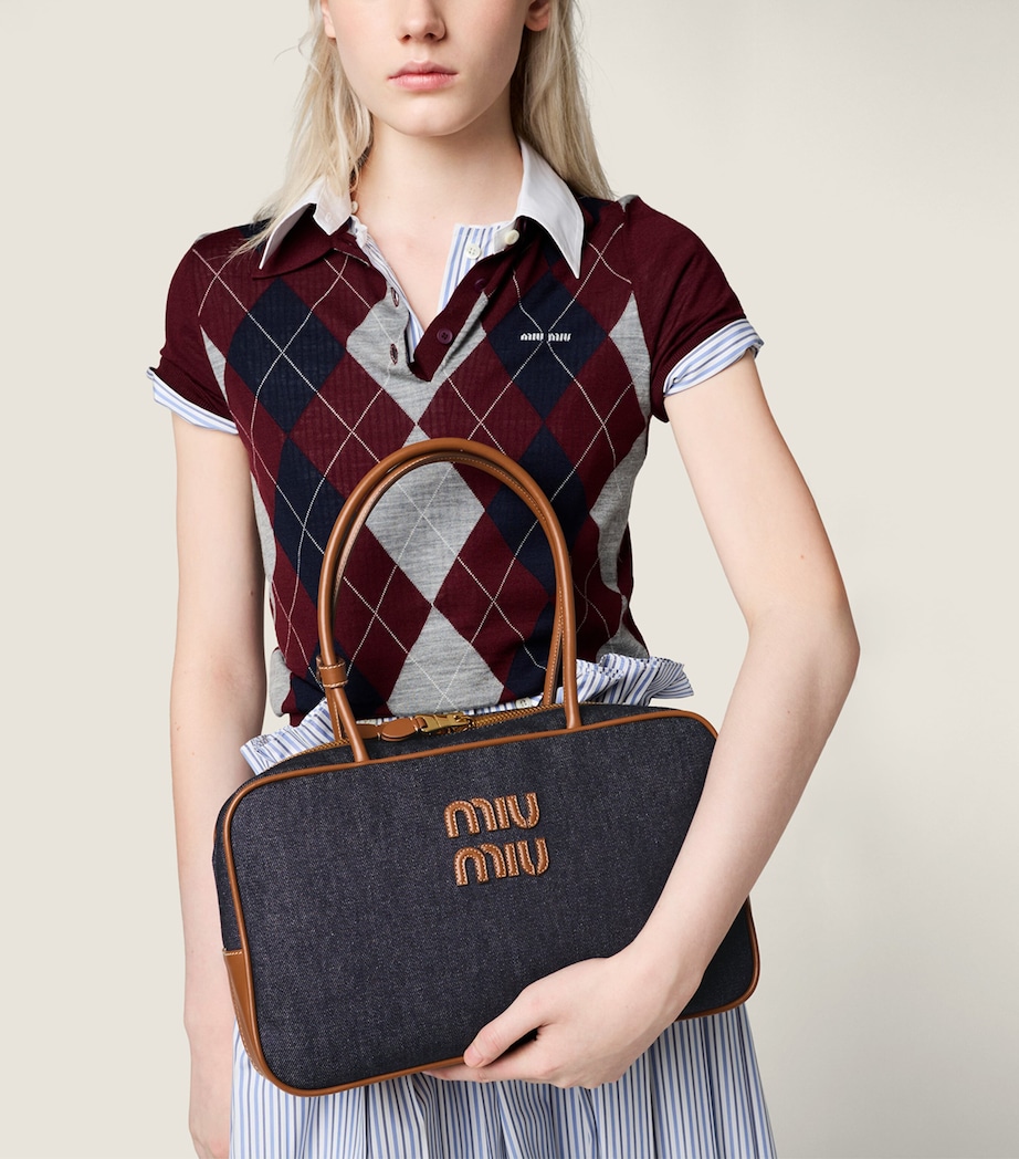 Denim Beau Top-Handle Bag F0S30 Image 2