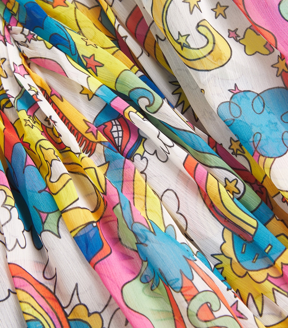 Voile Rainbow Print Dress (3-14+ Years) 103MCAVORIO/MULTI Image 3