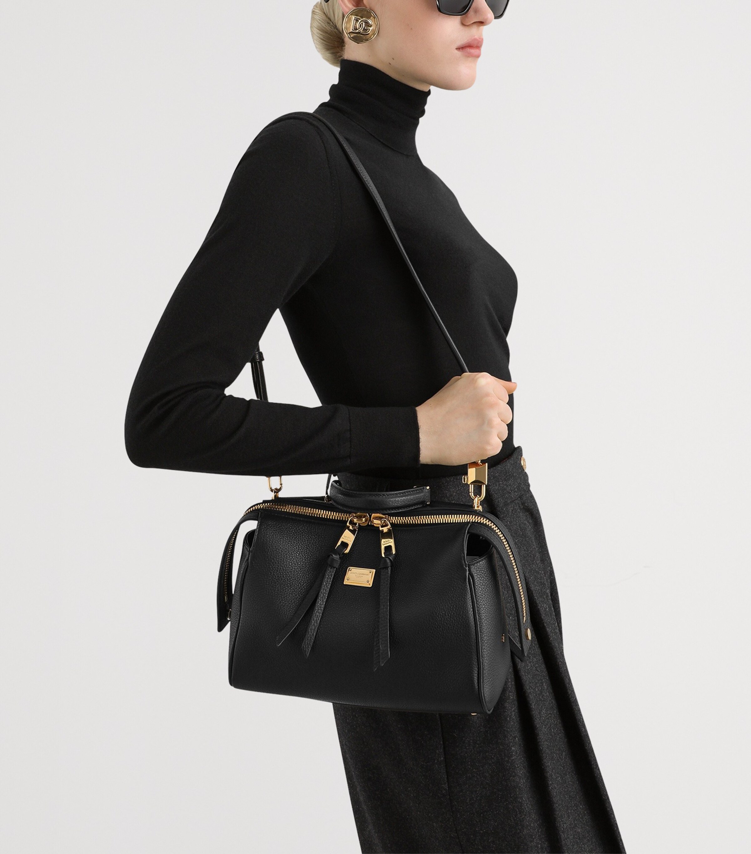 Dolce&Gabbana Dolce Top-Handle Box Bag Black Image 6