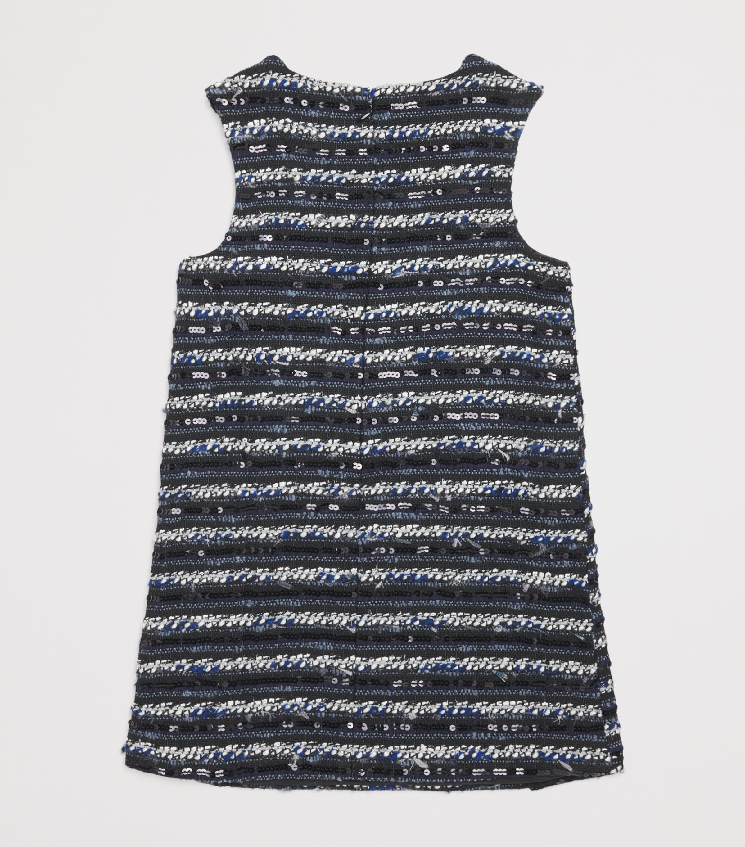 Bouclé Embellished Lana Dress (4-14 Years) NAVY/BLACK Image 2