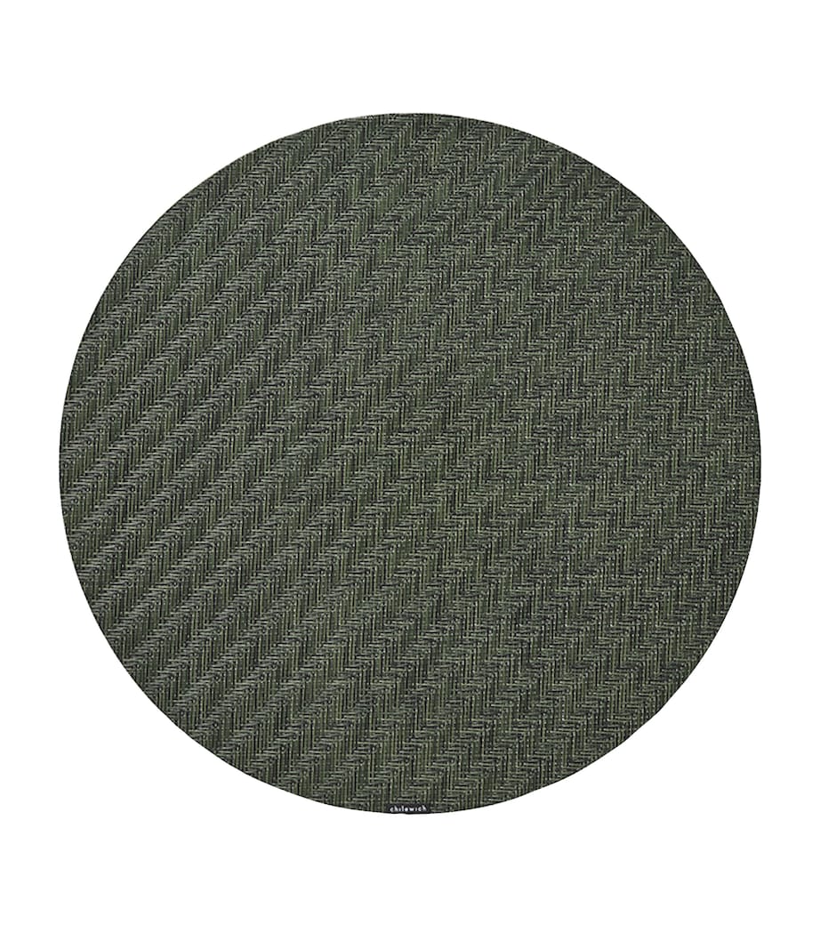 TerraStrand Foxtail Round Placemat (38cm) THYME Image 1