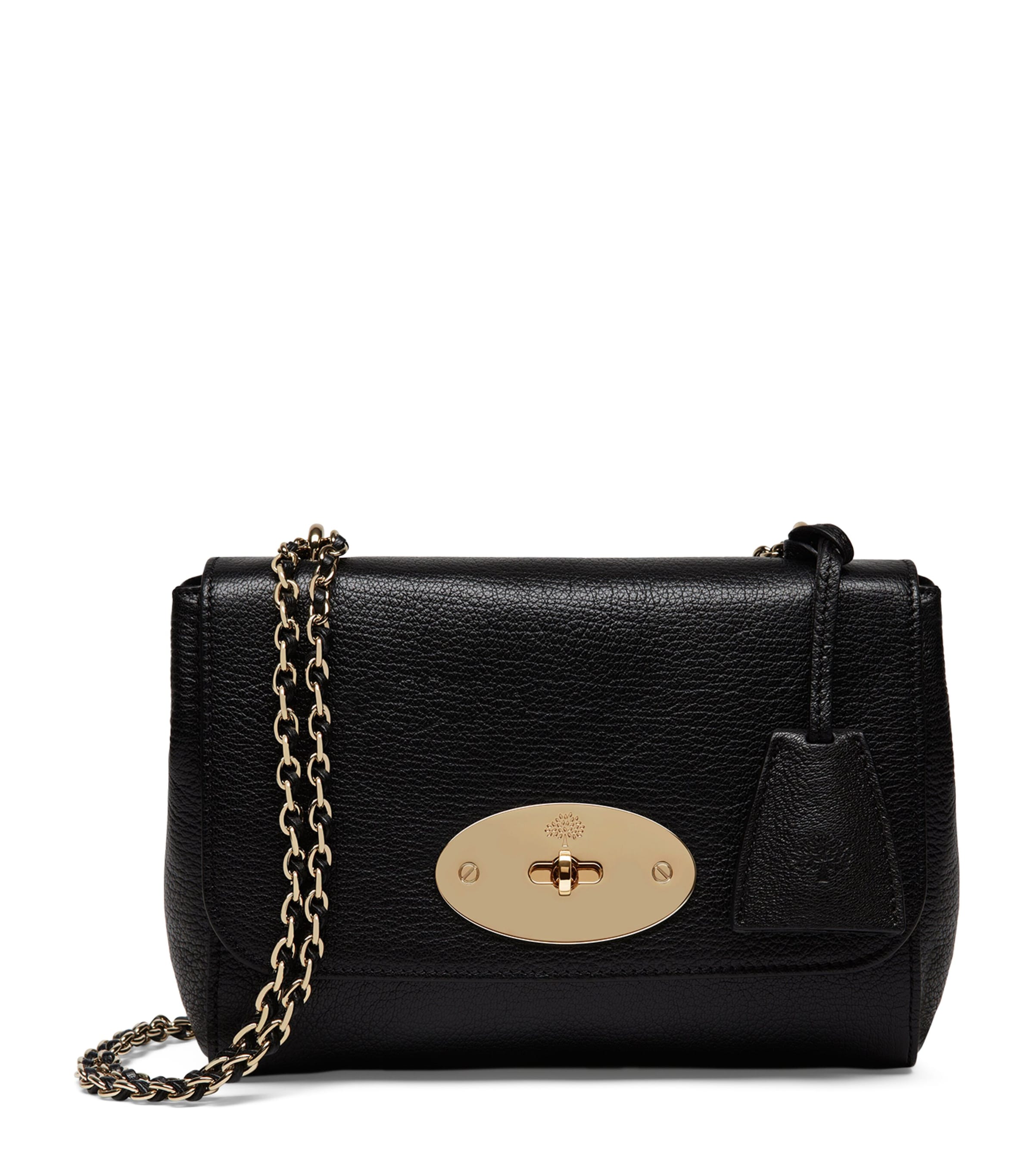 Mulberry Leather Lily Shoulder Bag In Black