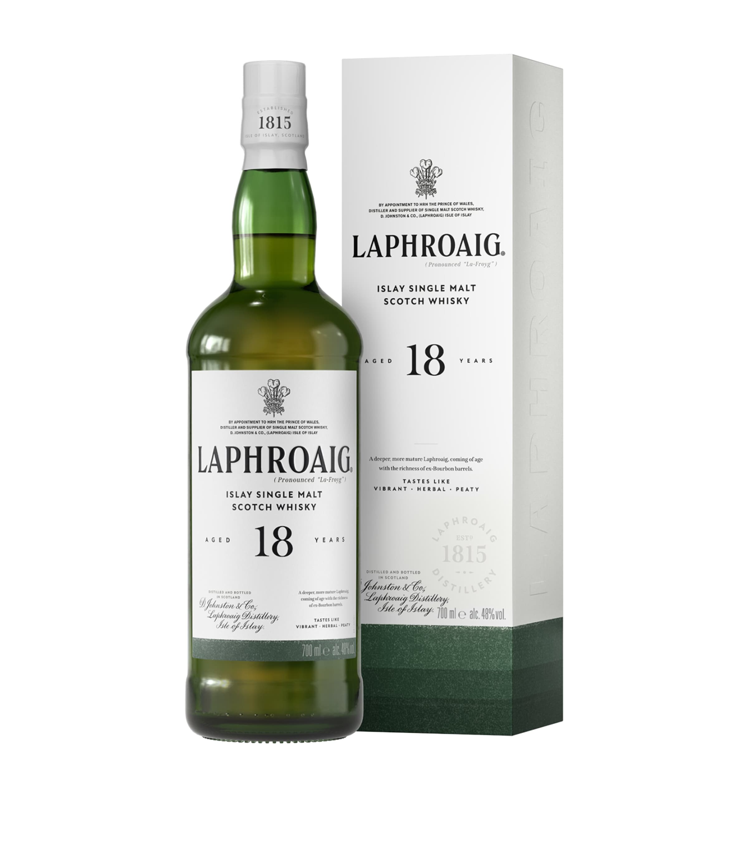 Laphroaig 18-Year-Old Scotch Whisky (70cl) NO COLOUR Image 2