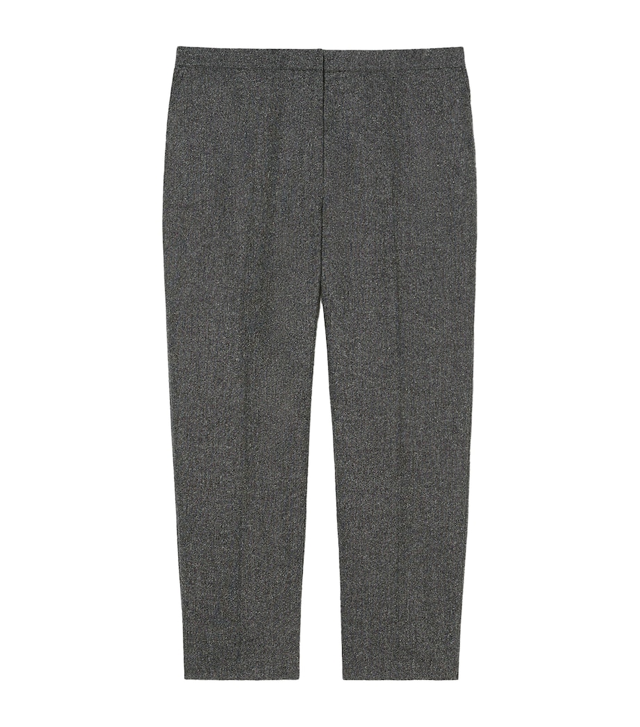 Virgin Wool-Blend Chimera Tailored Trousers BLACK Image 1