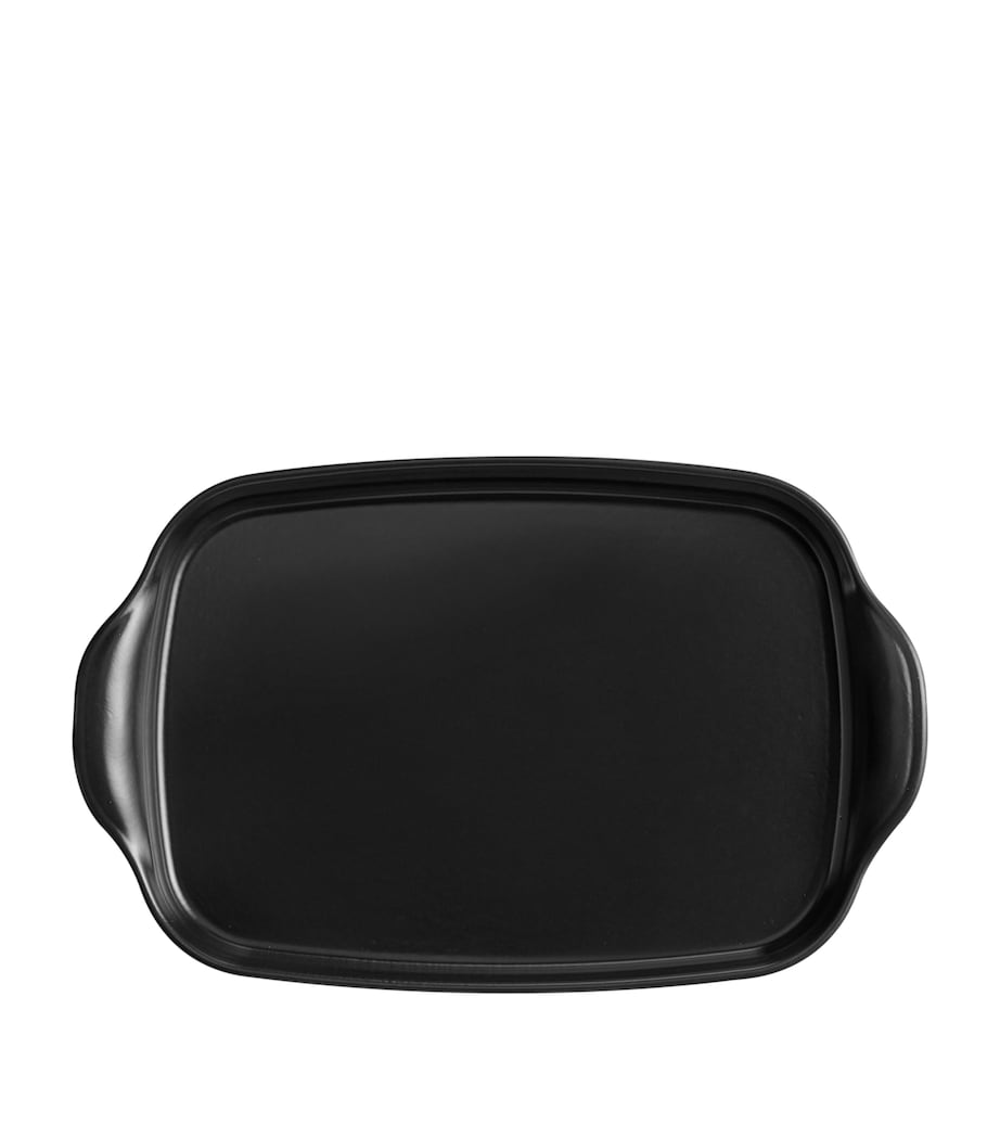 Emile Henry Ceramic BBQ Grill Dish (42cm) Black Image 3