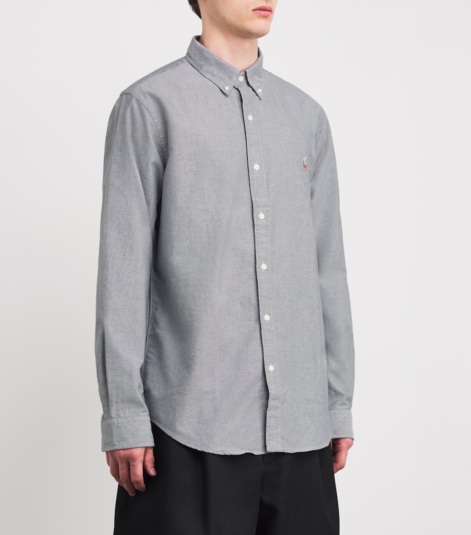 Custom-Fit Oxford Shirt GREY Image 3