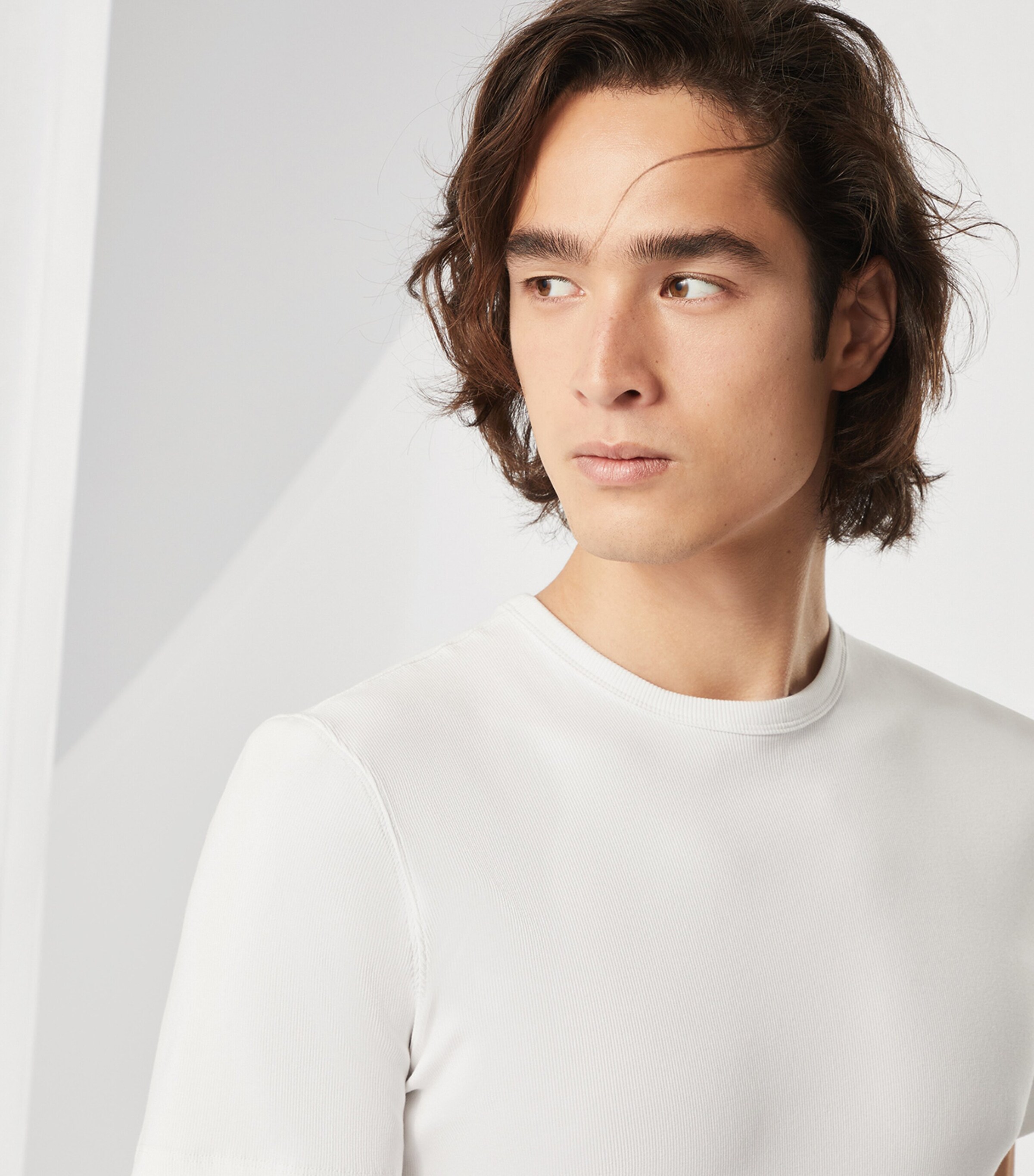 Tシャツ・カットソー BRUNELLO CUCINELLI KNITWEAR Brunello Cucinelli Flat Rib Knit T-Shirt | Sendegaro CA