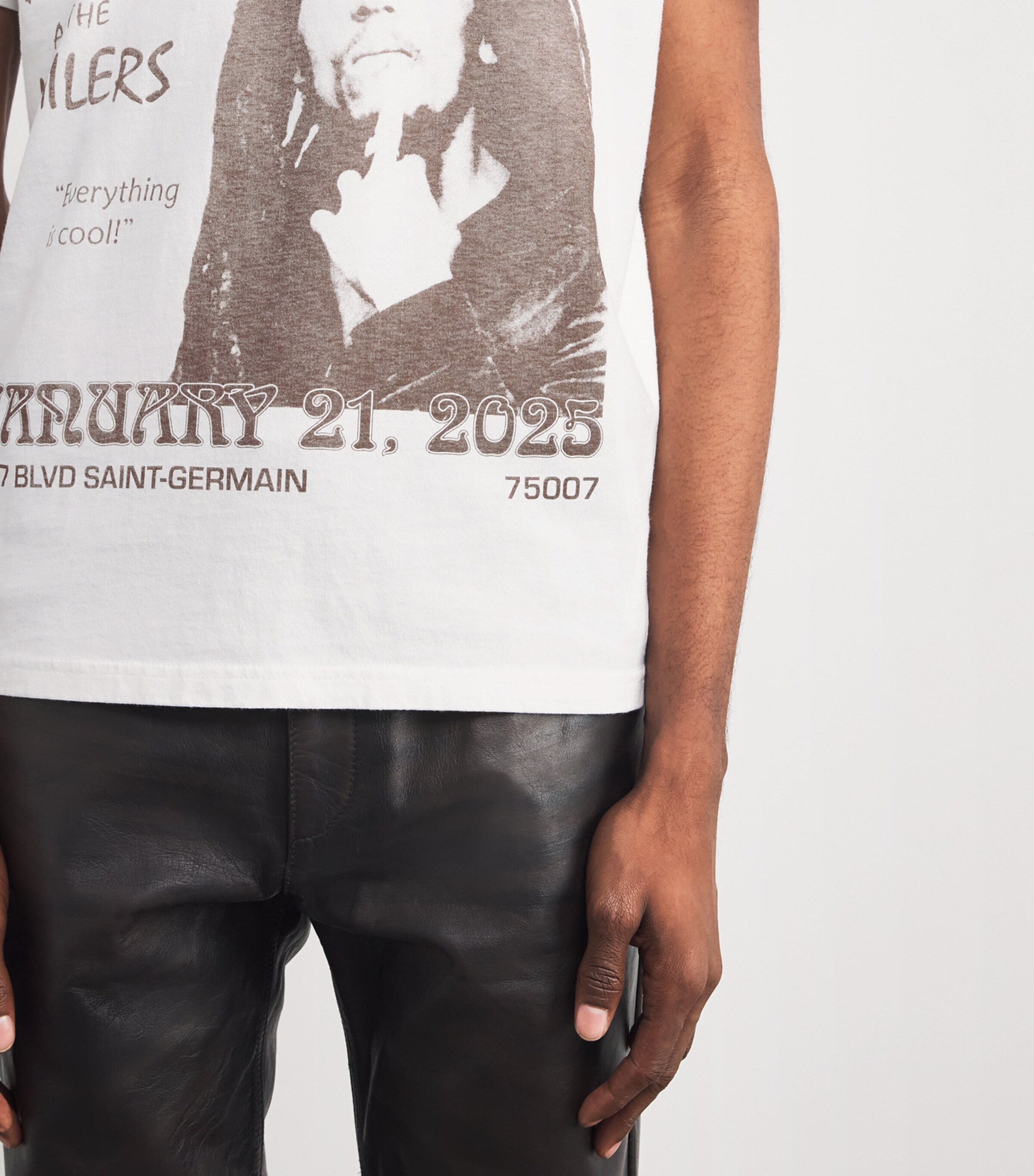 Cotton Bob Marley T-Shirt WHITE Image 6