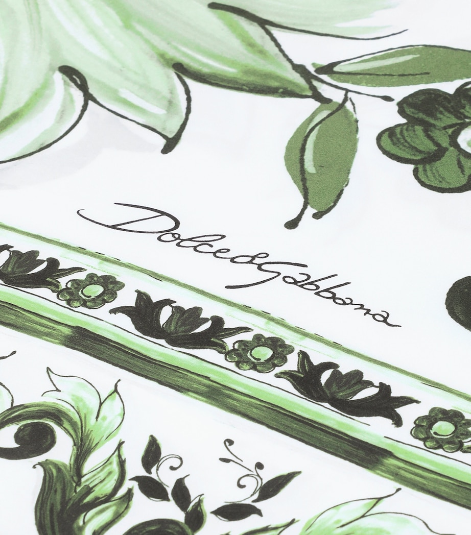 Cotton Majolica King Duvet Cover (260cm x 220cm) UV011-MAIOLICA VERDE Image 3