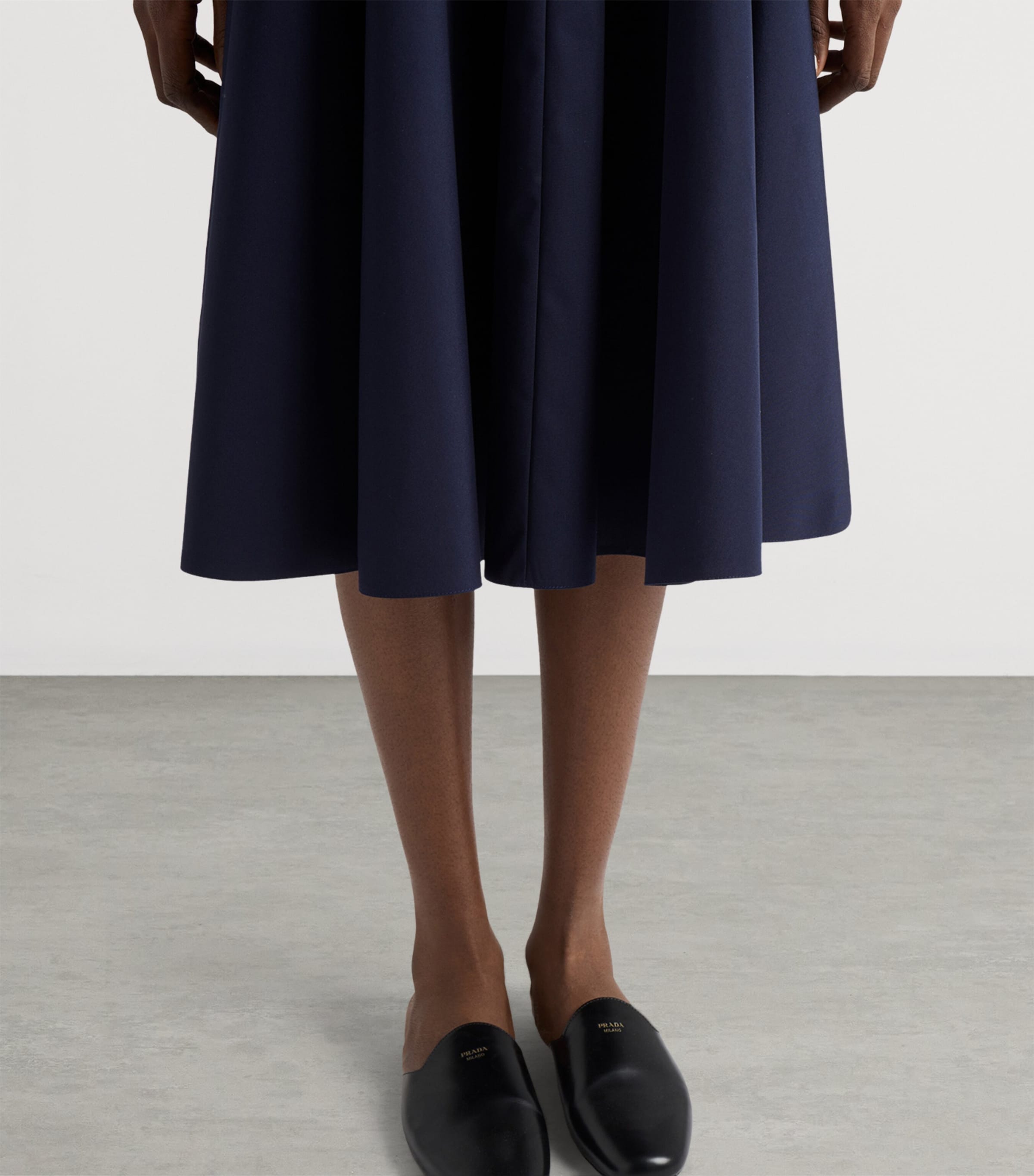 Prada Womens A-Line Midi Skirt Image 5