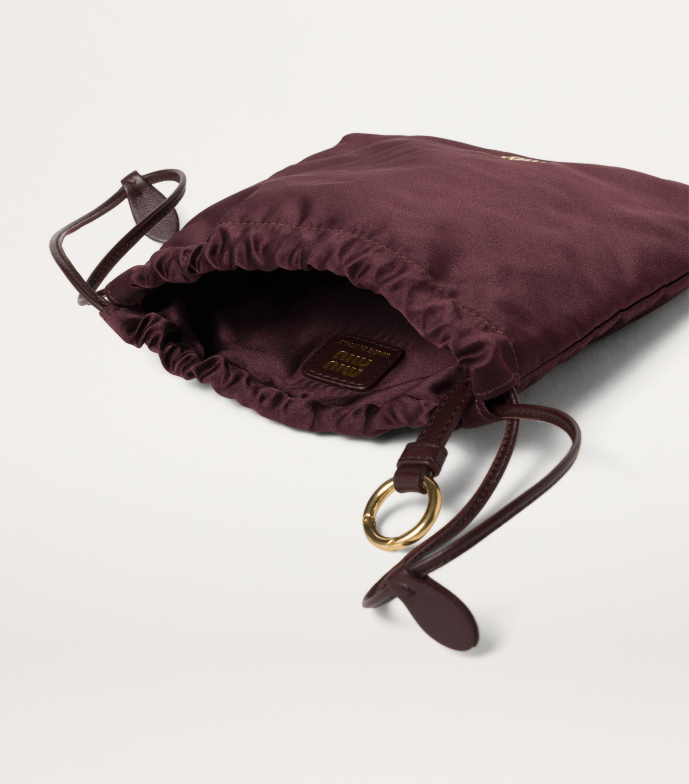 Miu Miu Silk Duchesse Pouch | Harrods UK