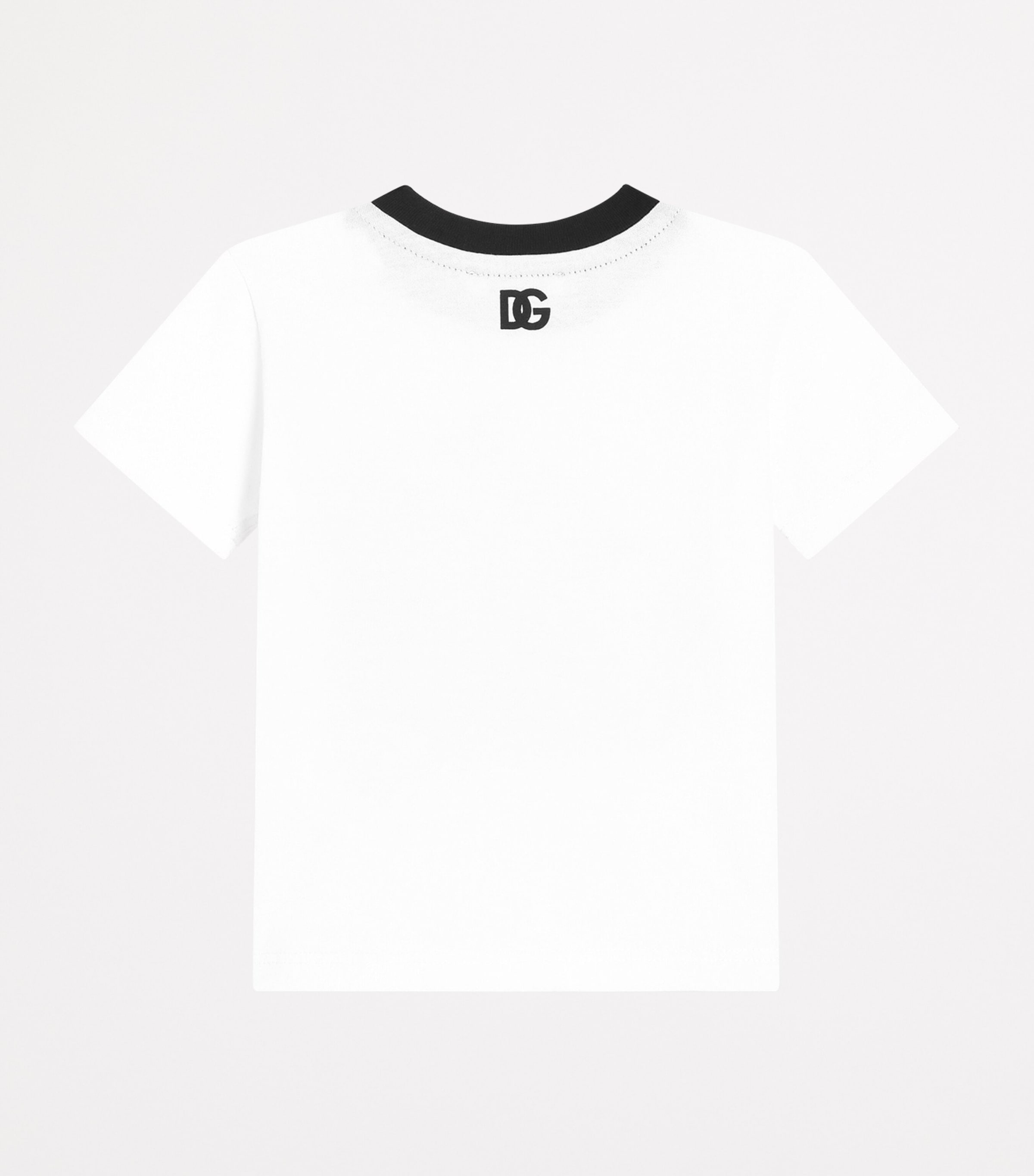 Dolce&Gabbana Kids Cotton Logo T-Shirt (3-30 Months) Optical White Image 2