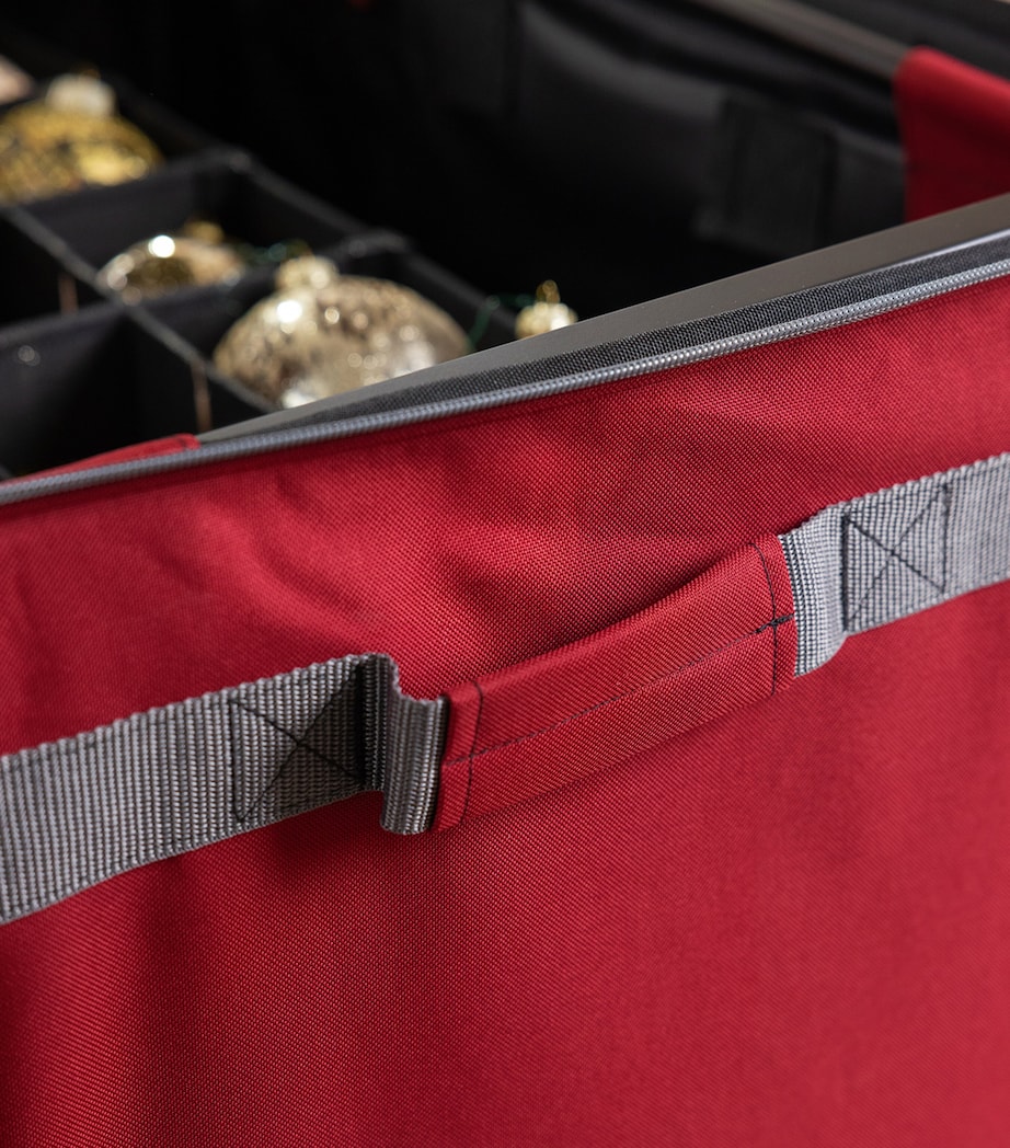 Rolling Ornament Storage Chest (150 Piece) RED Image 4