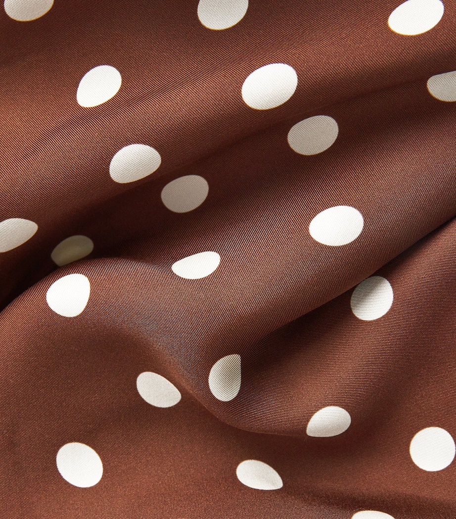 Silk-Blend Satin Lorraine Midi Dress GEORGINE DOT Image 5