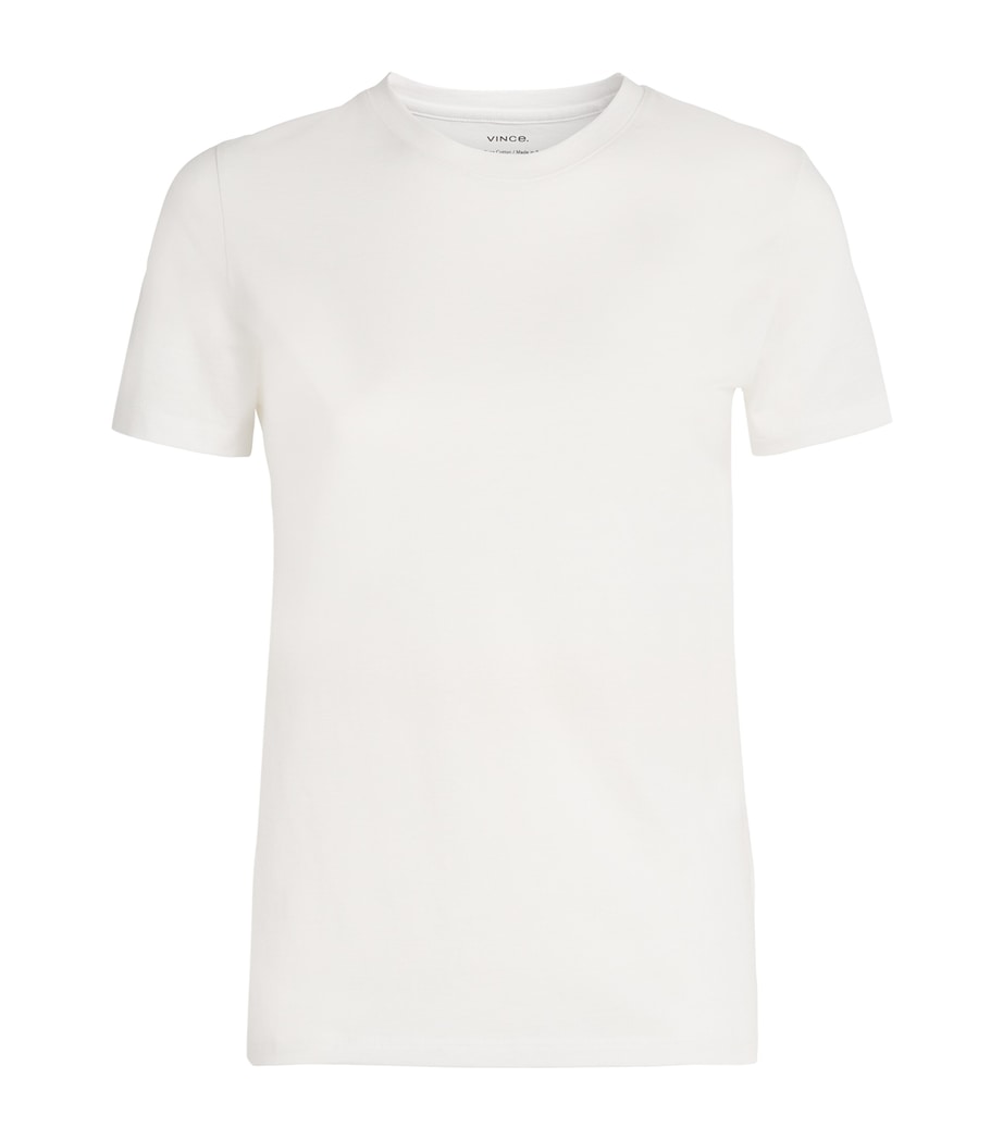 Pima Cotton Essential T-Shirt OPTIC WHITE-137OWT Image 1