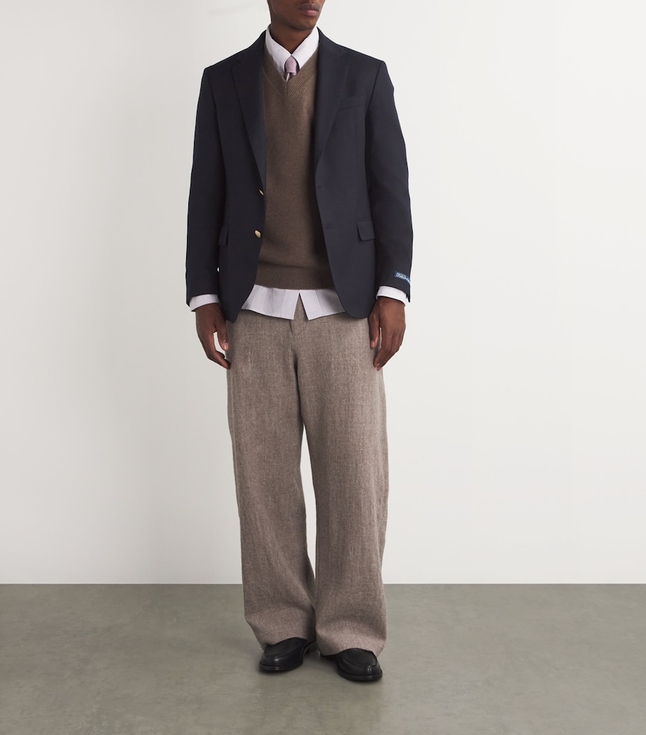 Wool Doeskin Blazer NAVY Image 2