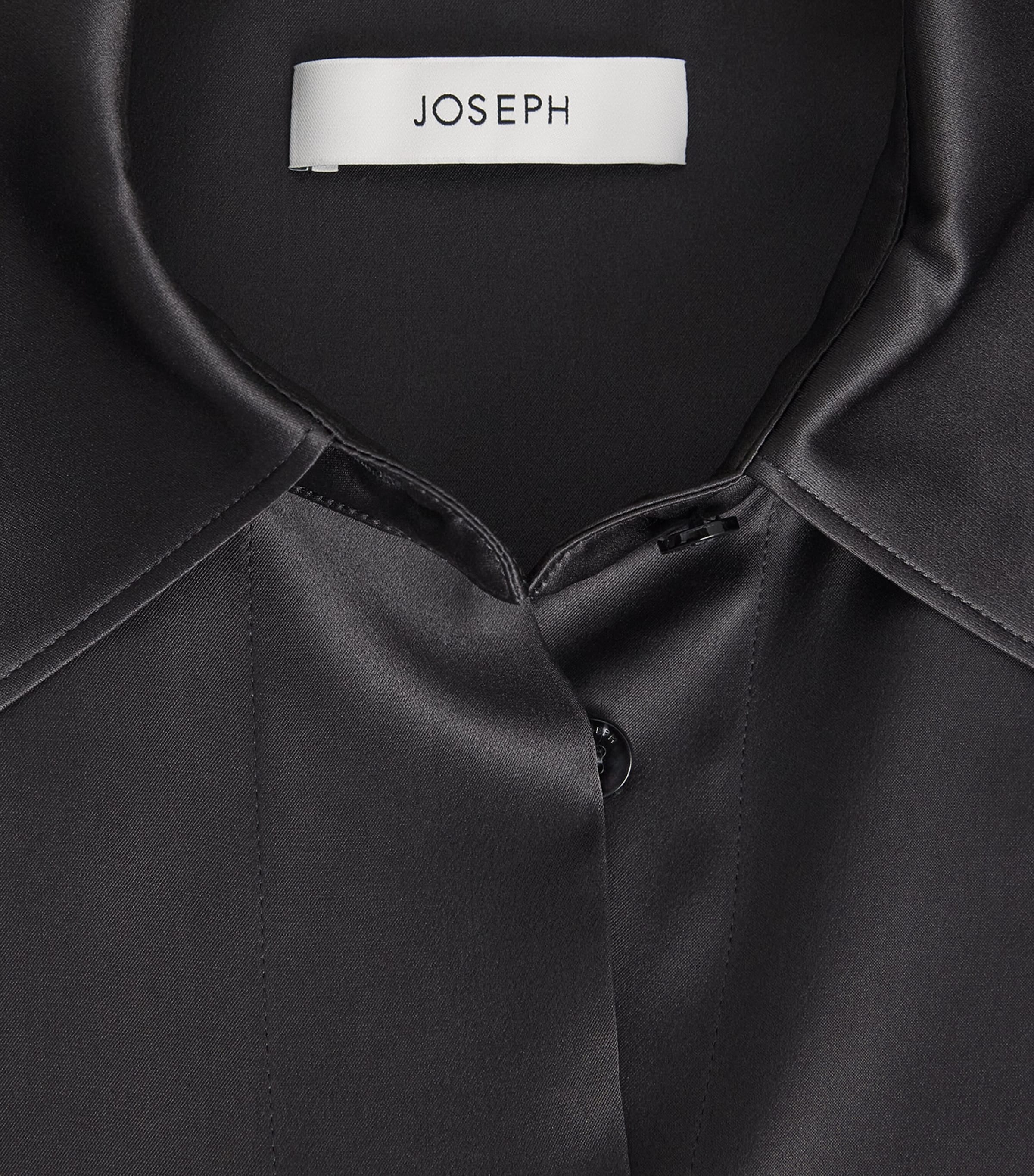 Joseph Womens Silk Childs Blouse Graphite Image 6