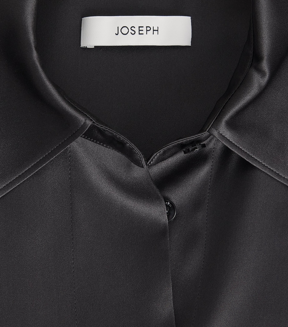 Joseph Womens Silk Childs Blouse Graphite Image 6