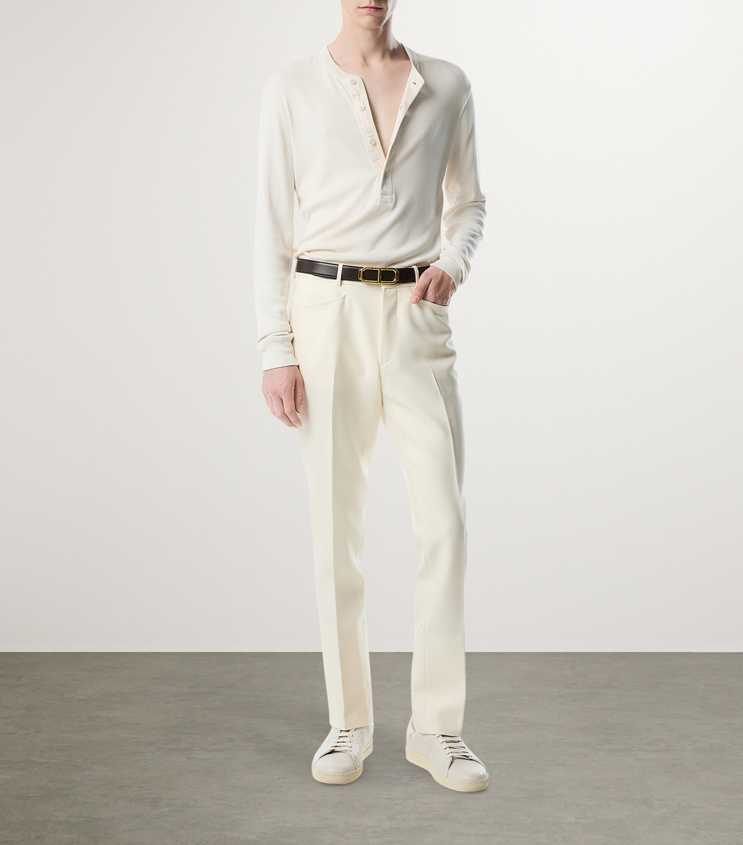 TOM FORD Long-Sleeve Henley Top | Men Clothing | T-Shirts | Long Sleeve T-Shirts | Designers | Tom Ford TOM FORD Long-Sleeve Henley Top | Men Clothing | T-Shirts | Long Sleeve T-Shirts | Designers | Tom Ford