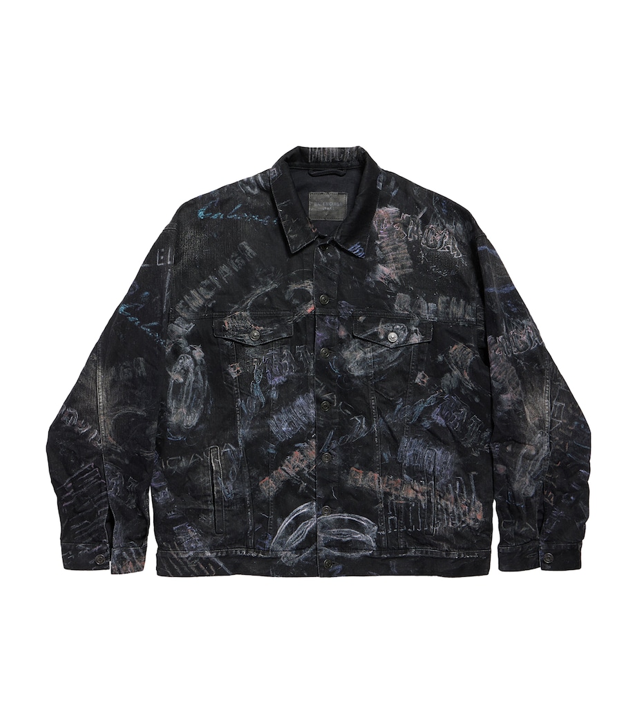 Printed Denim Jacket 1037 Image 1