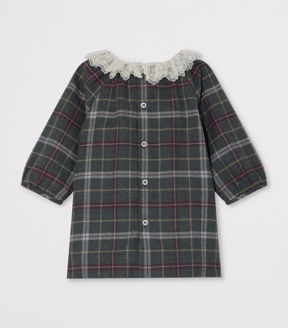 Cotton Tartan Dress (6-18 Months) CA GRIS CHINE Image 2