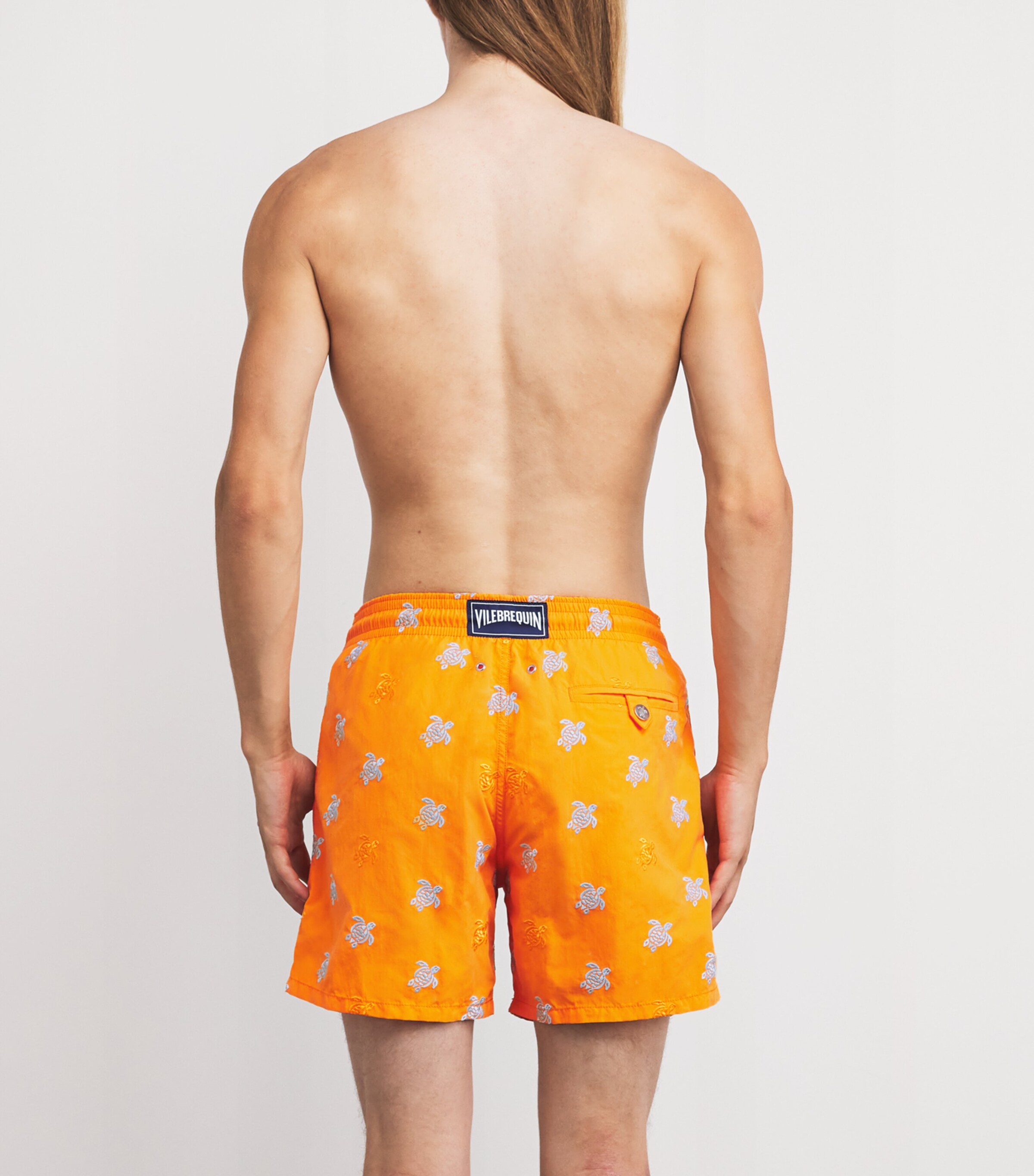 Vilebrequin Mens Embroidered Turtle Mistral Swim Shorts Image 4