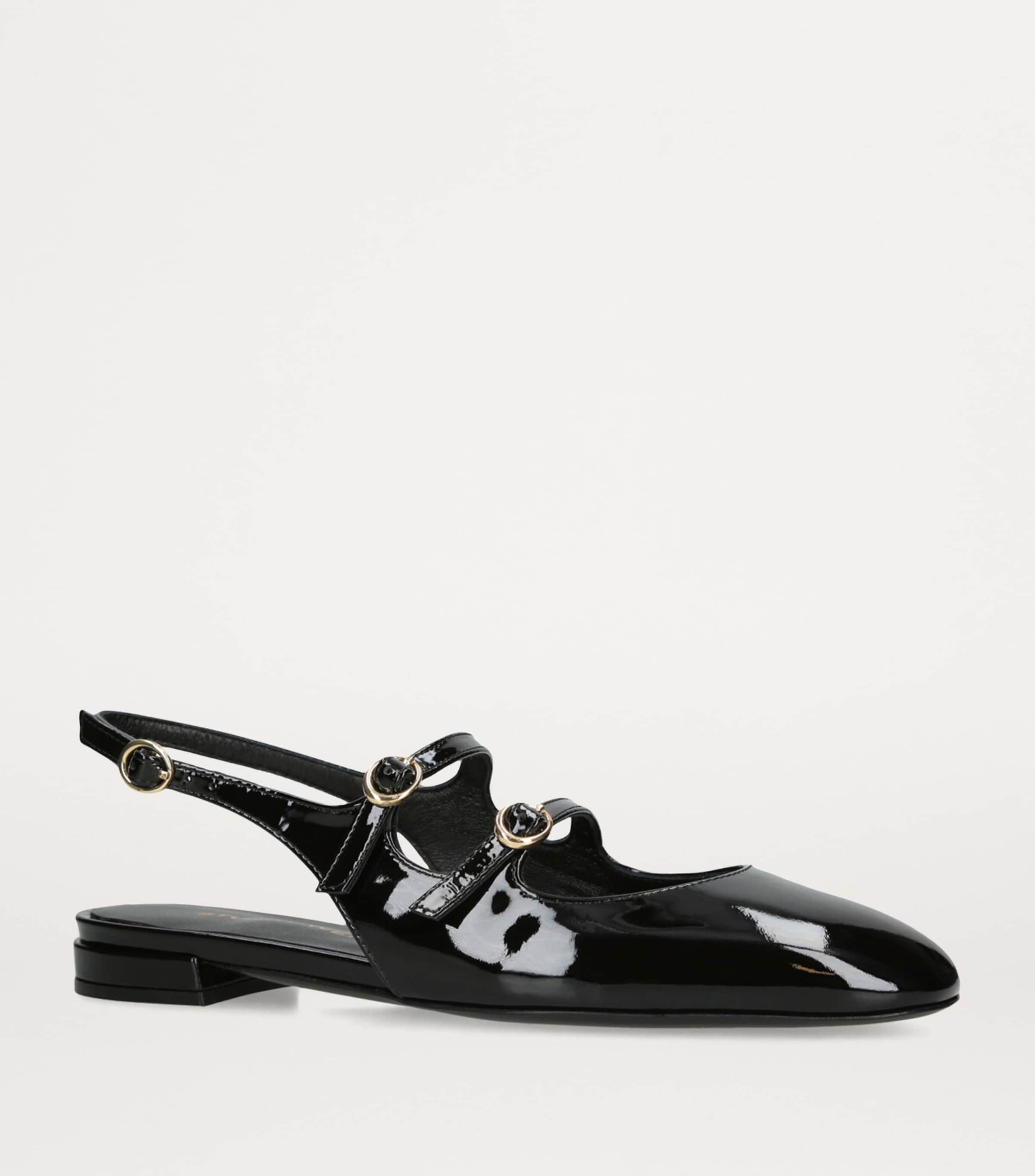 Benni MJ Slingback Flats BLACK Image 4