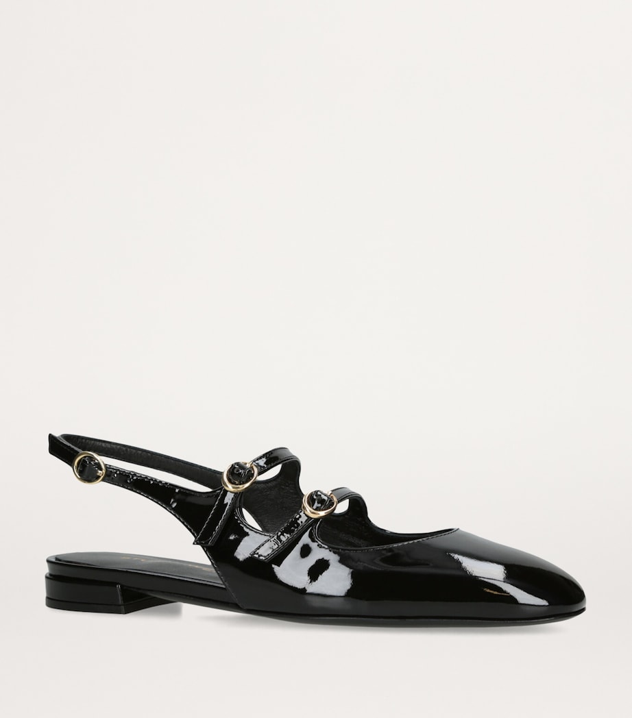 Benni MJ Slingback Flats BLACK Image 4
