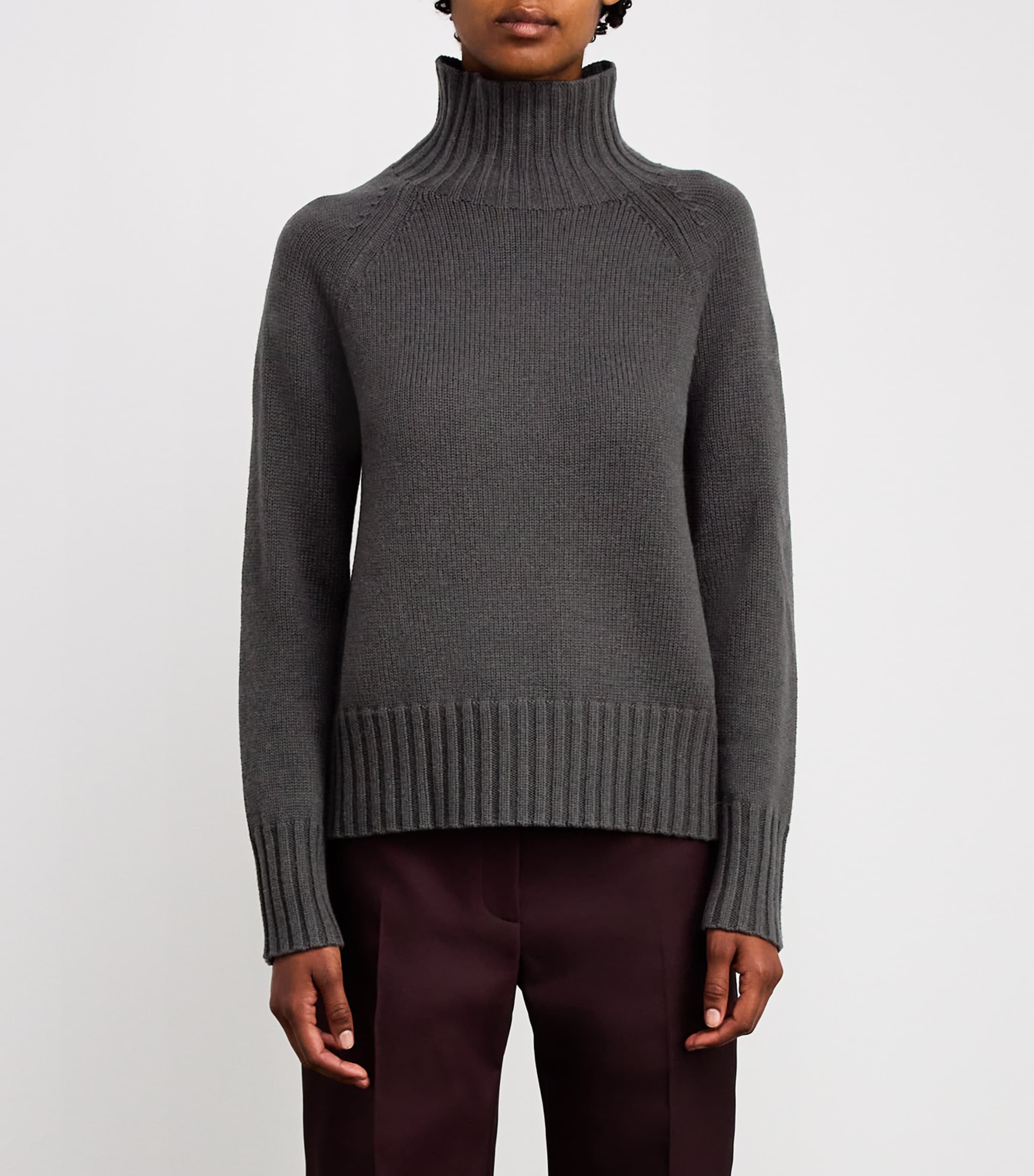 Wool-Cashmere Sweater GREEN Image 3