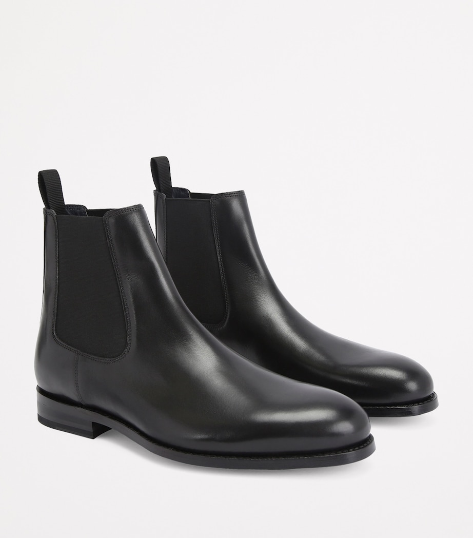Leather Sloane Chelsea Boots BLACK Image 3