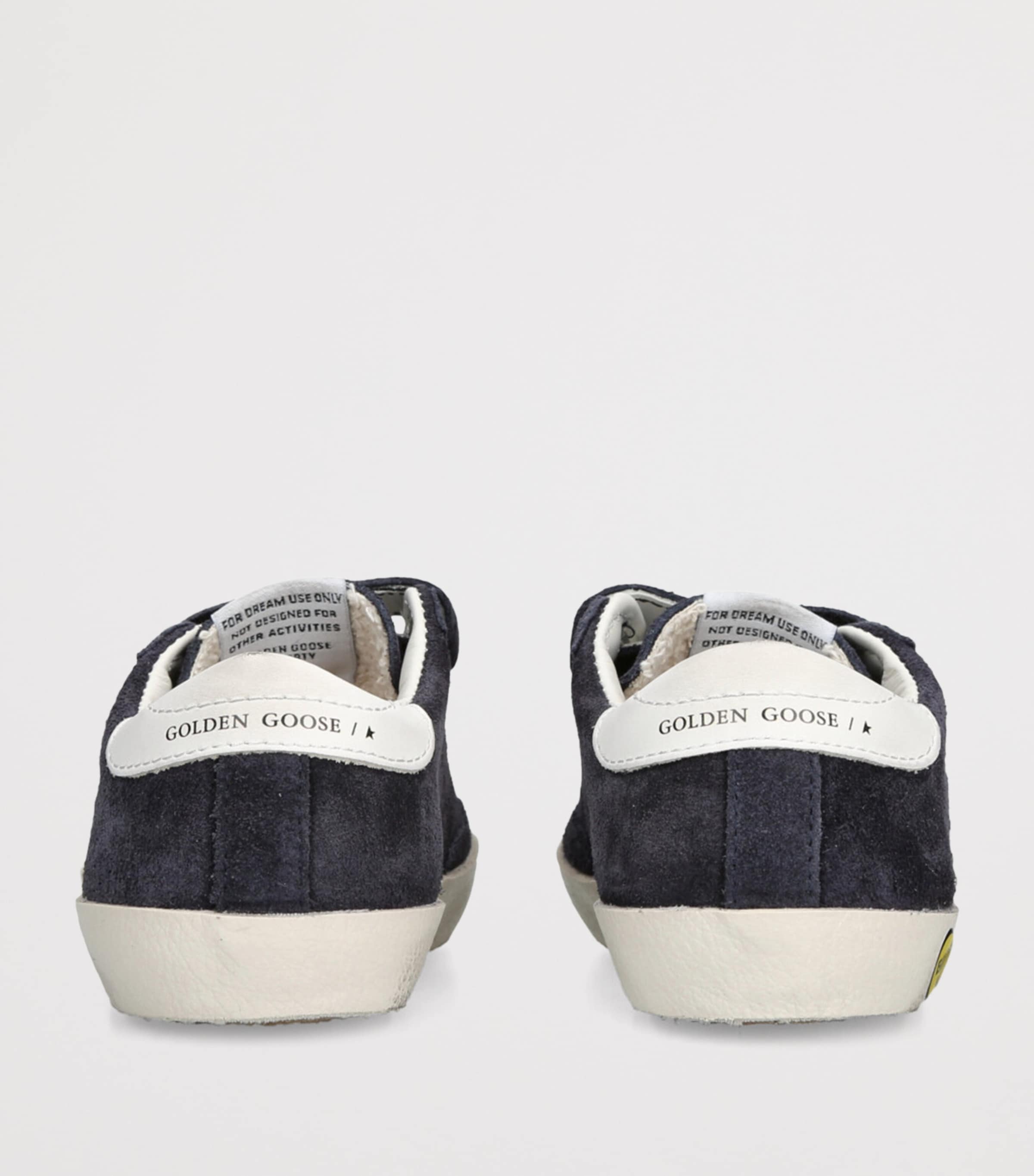 Leather Old School Sneakers NAVY Image 2