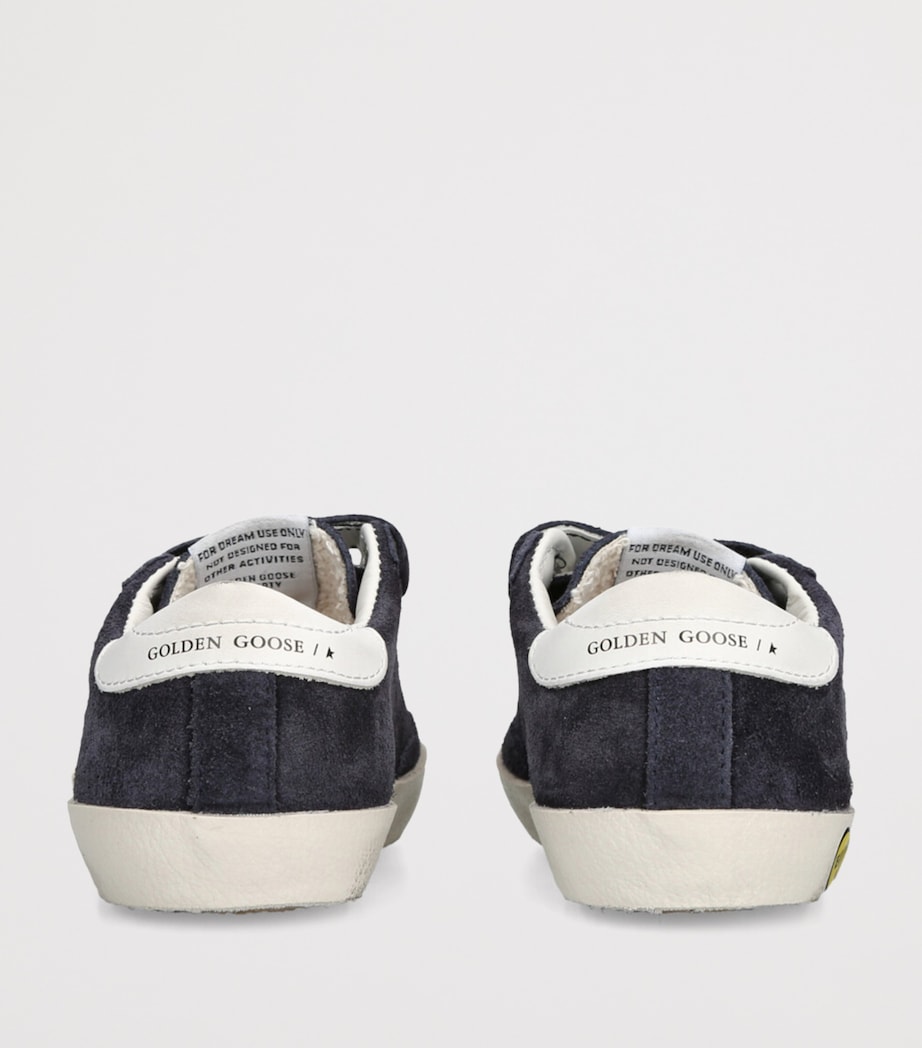 Leather Old School Sneakers NAVY Image 2