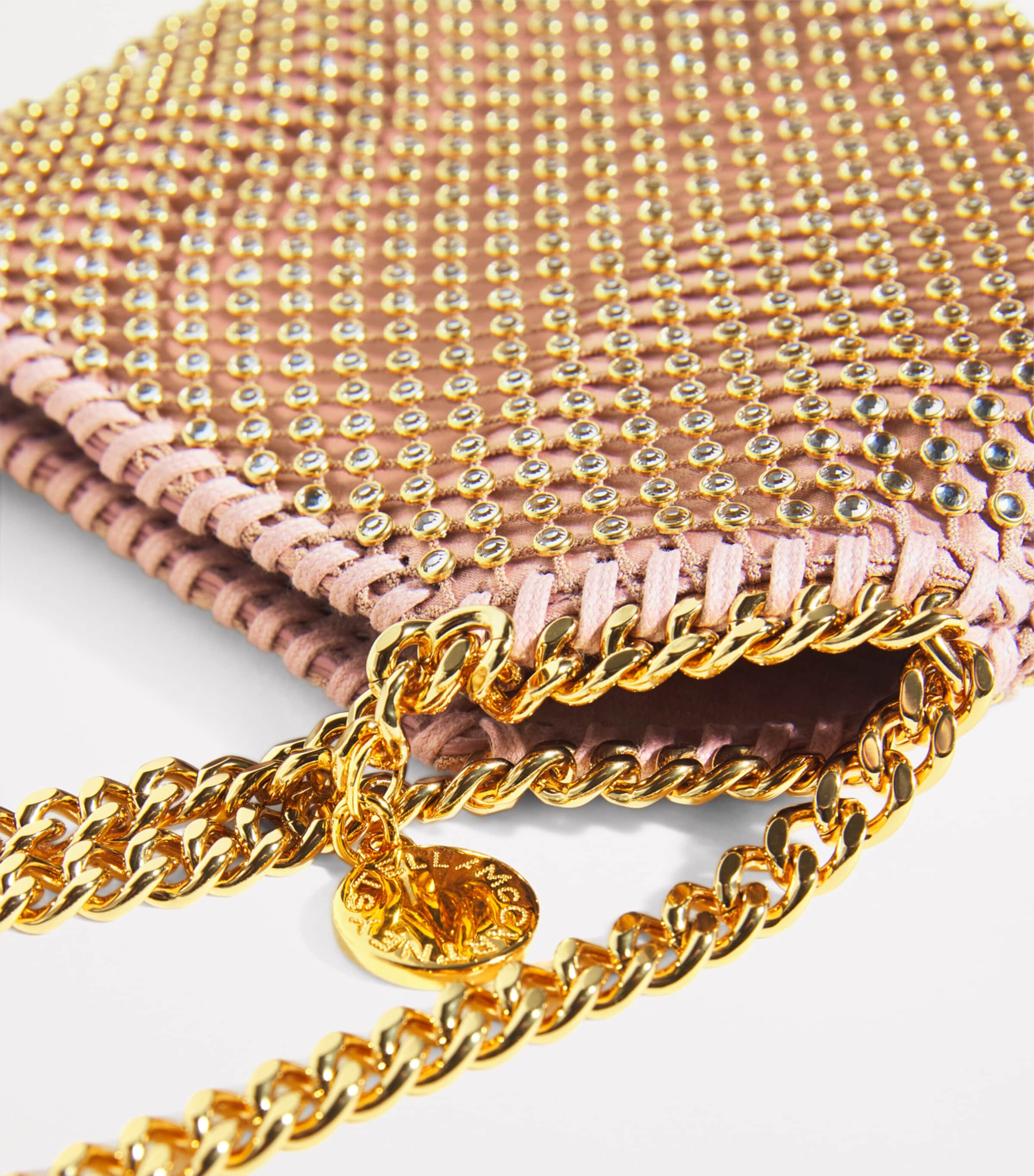 Stella McCartney Rose Collection Mini Falabella Top-Handle Bag Dusty Rose Image 7
