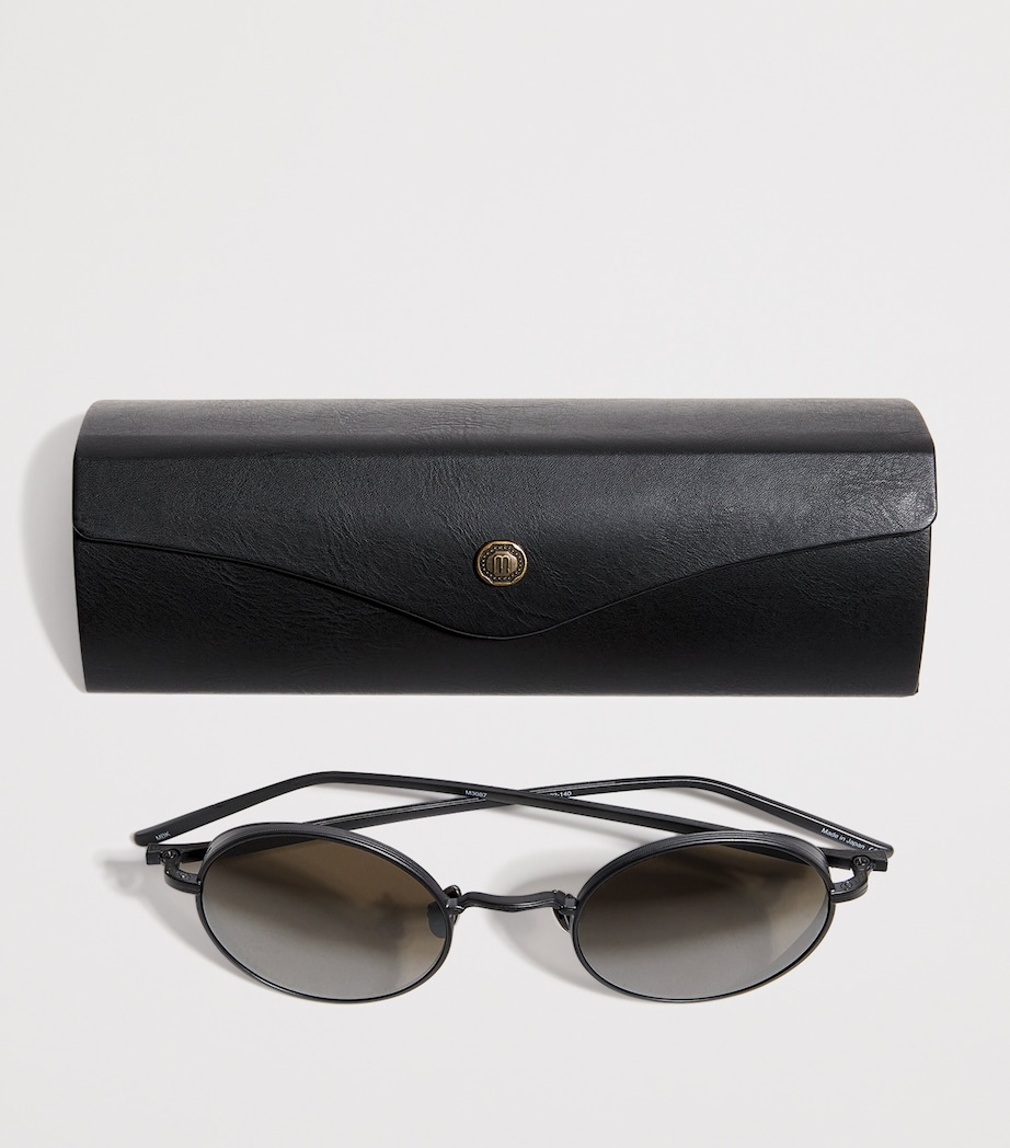 Round Sunglasses MATTE BLACK SILVER Image 4