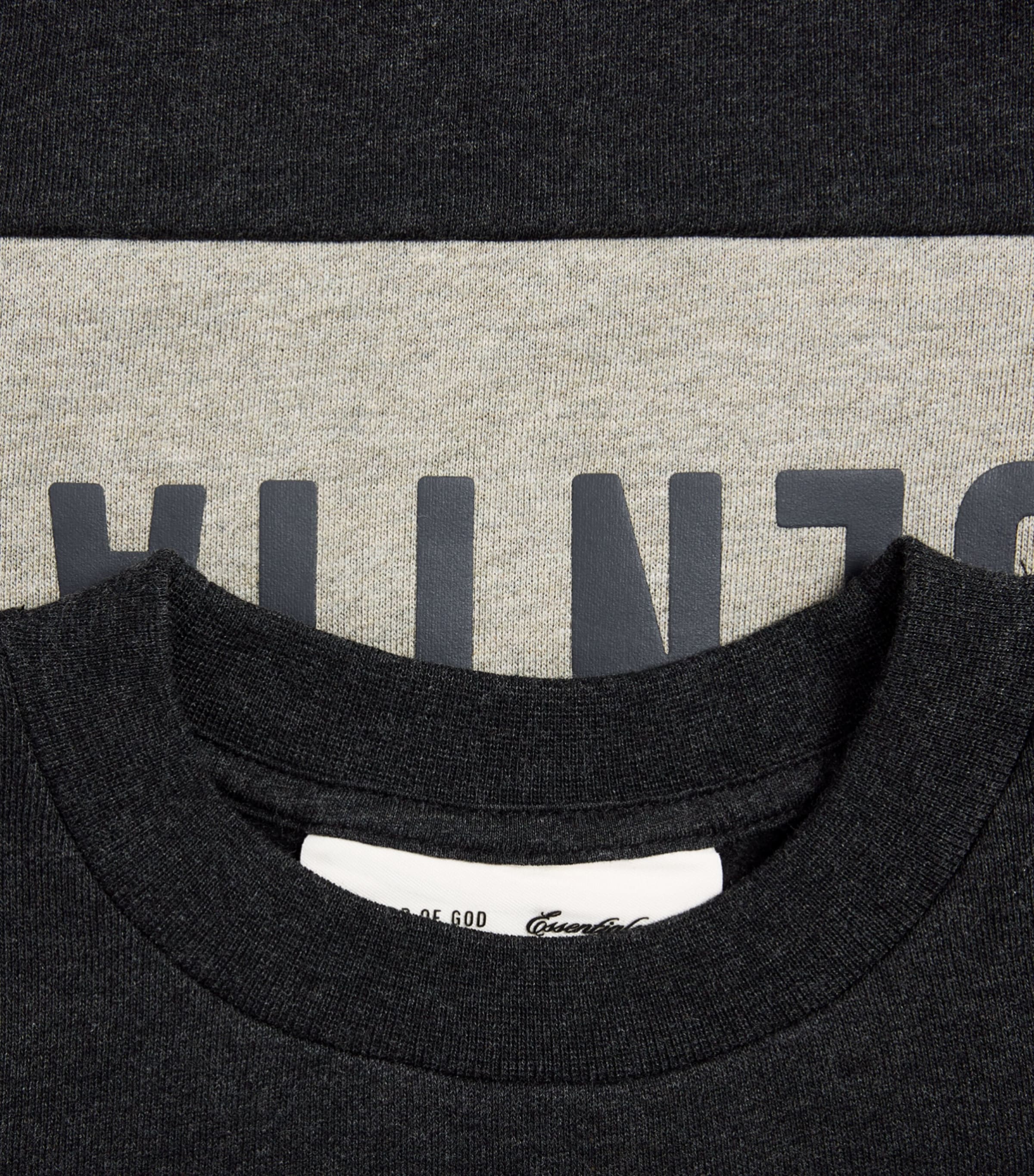 FEAR OF GOD ESSENTIALS KIDS Logo Panel Sweatshirt (2-14 Years) Gry H/seal H Image 3