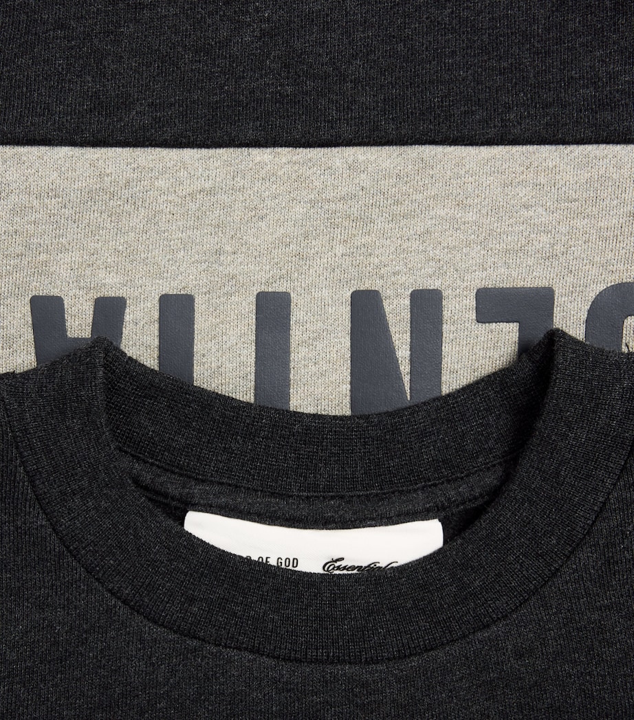 FEAR OF GOD ESSENTIALS KIDS Logo Panel Sweatshirt (2-14 Years) Gry H/seal H Image 3