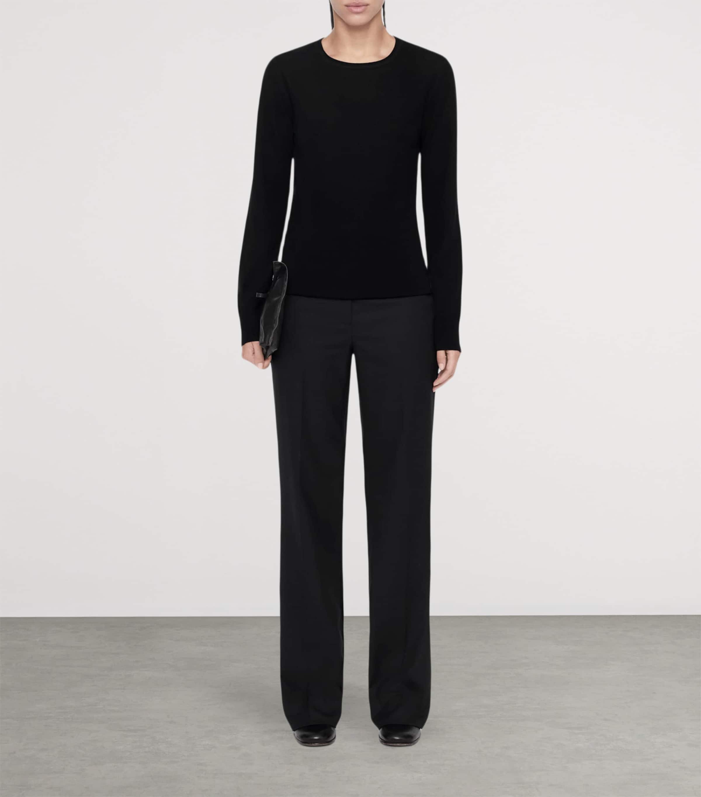 AllSaints Womens Merino Wool Coyte Sweater Black Image 2