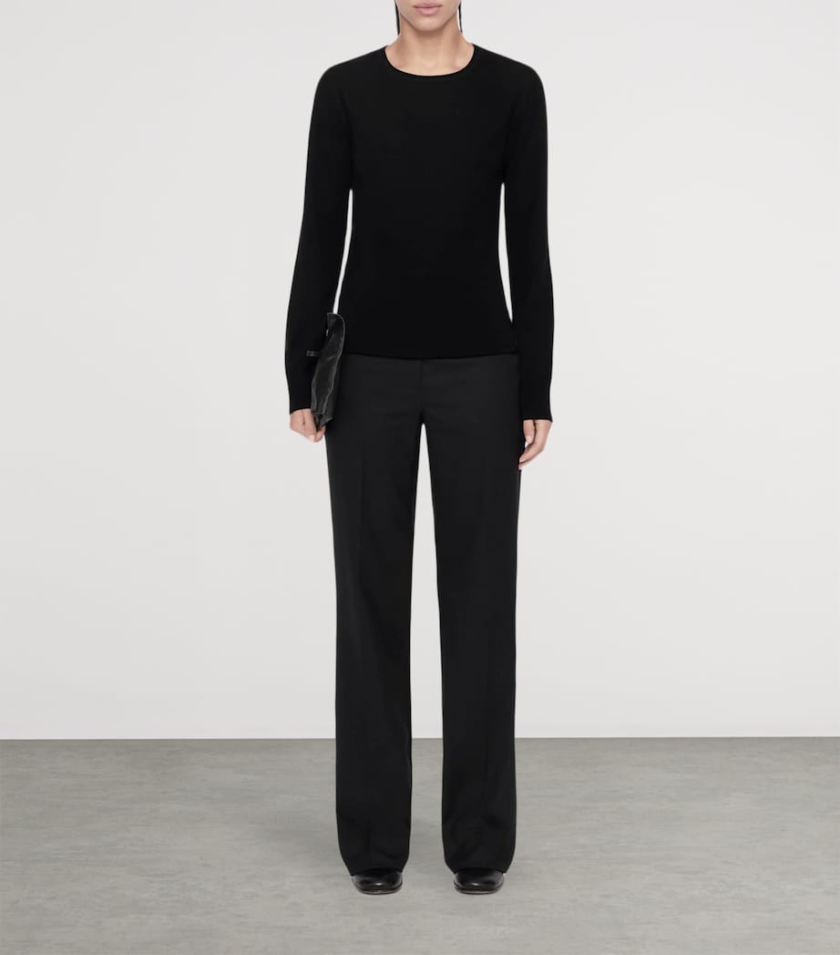 AllSaints Womens Merino Wool Coyte Sweater Black Image 2