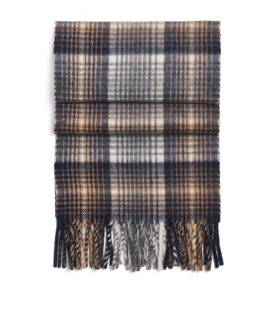 Check Hampton Scarf NAVY / OATMEAL Image 1