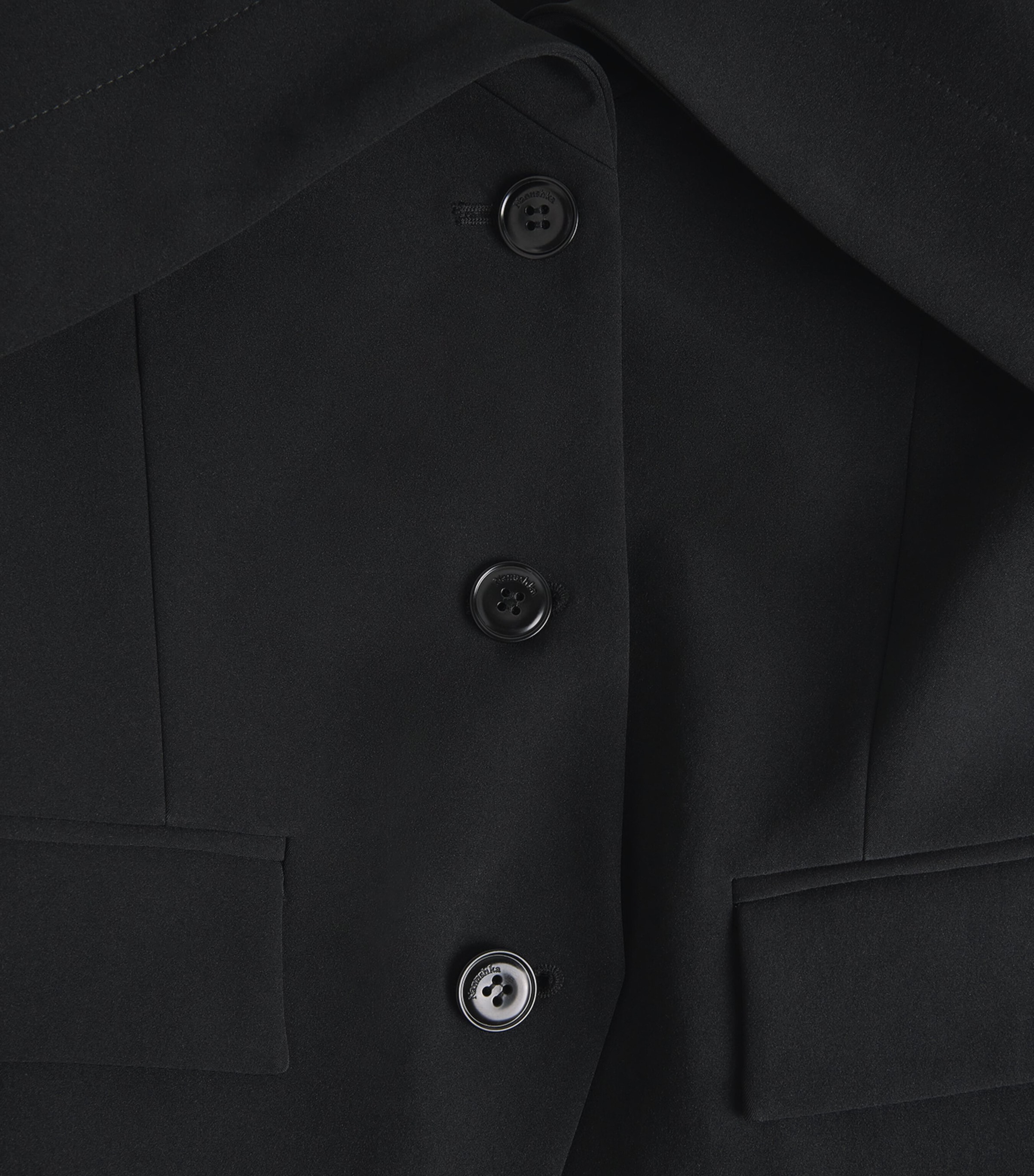 Fold-Over Amantha Blazer BLACK Image 5