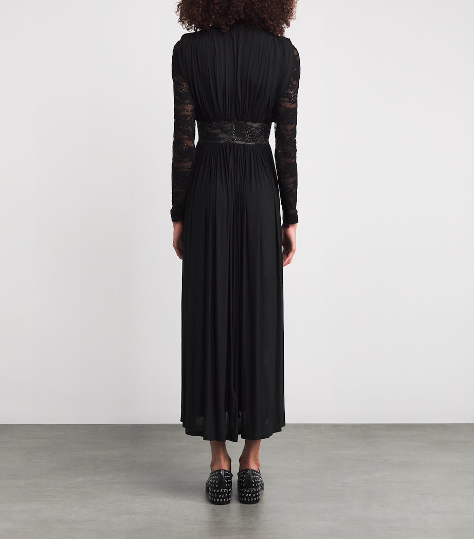 Lace-Detail Rebellion Maxi Dress BLK BLACK Image 3