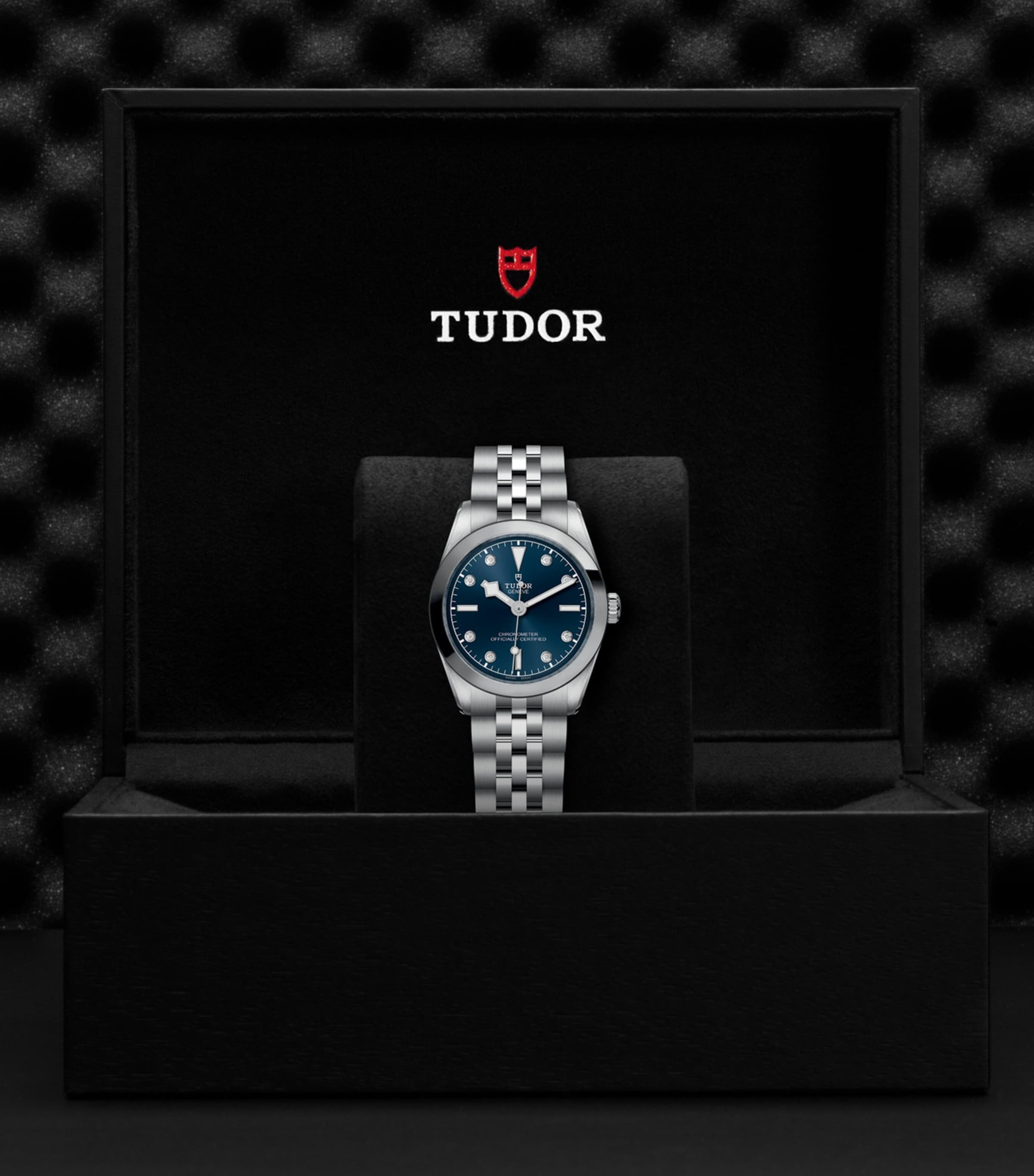 TUDOR Black Bay One Stainless Steel and Diamond Watch 31mm Blue Image 3