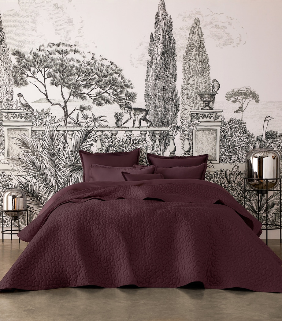 Poesie Bedspread (240cm x 220cm) PURPLE Image 3