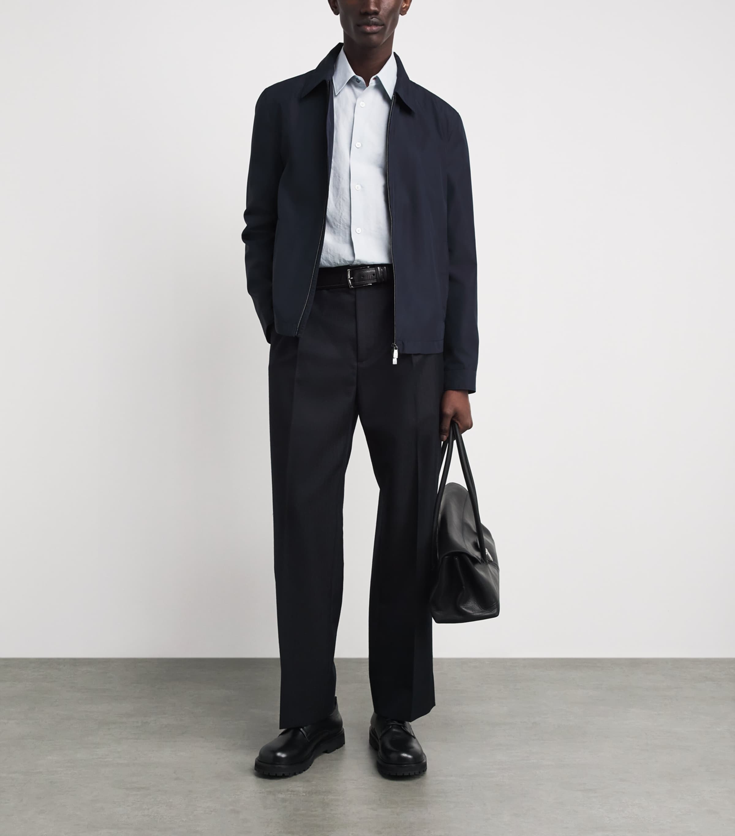 Zip-Up Jacket 001 NAVY BLUE Image 2