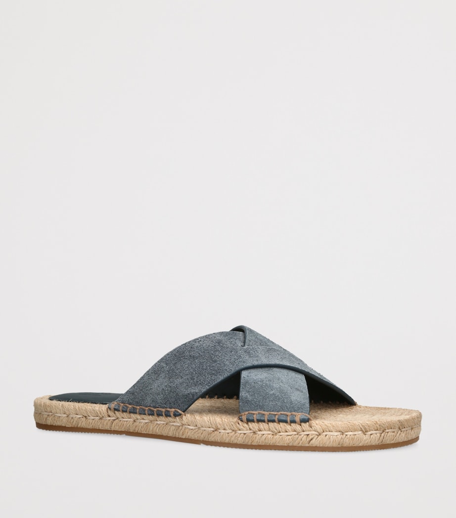 Suede Espadrille Sandals BLUE Image 3